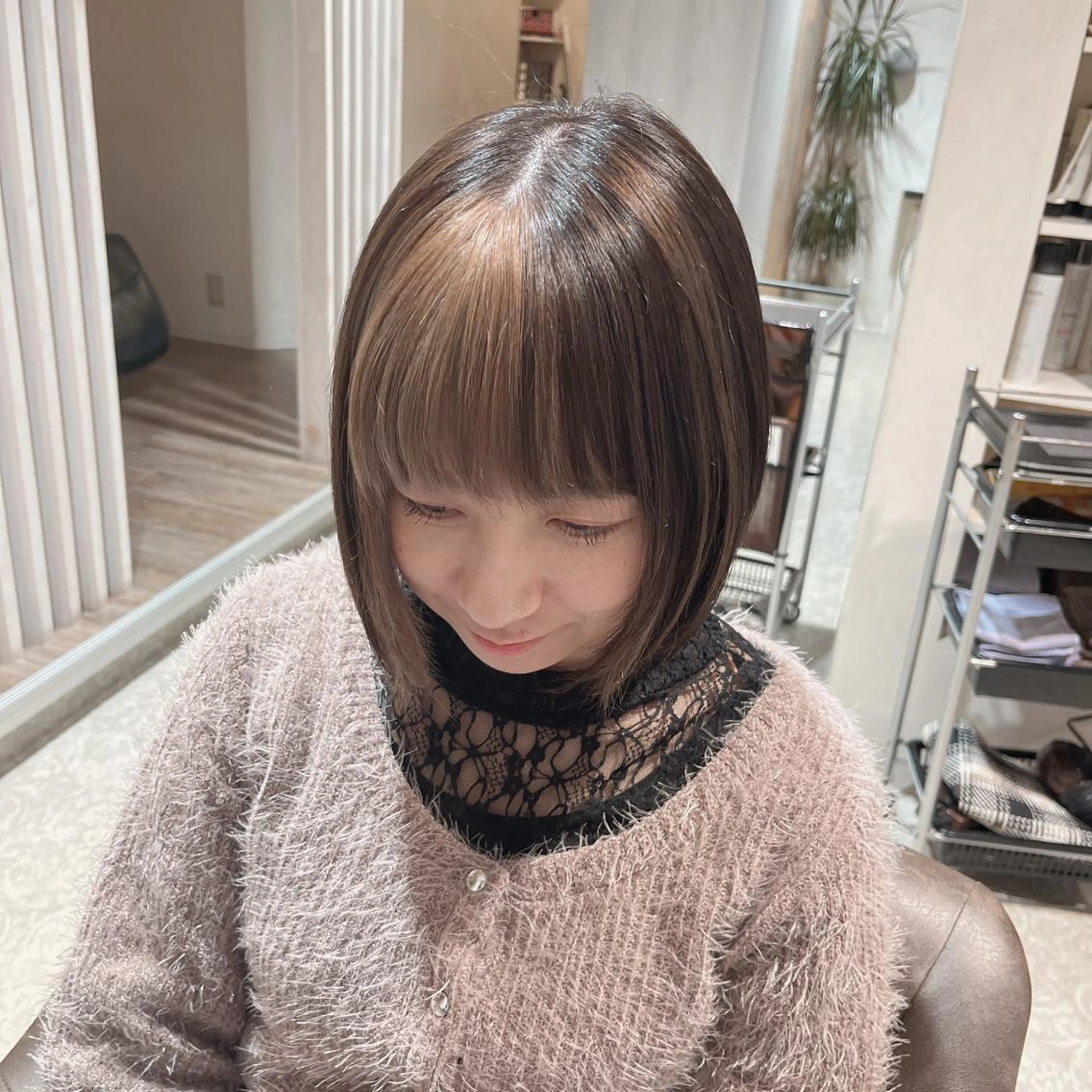 ショート カラー ブリーチ カット ヘアカラー トリートメント ラファンス所属・田中 和可のヘアスタイル