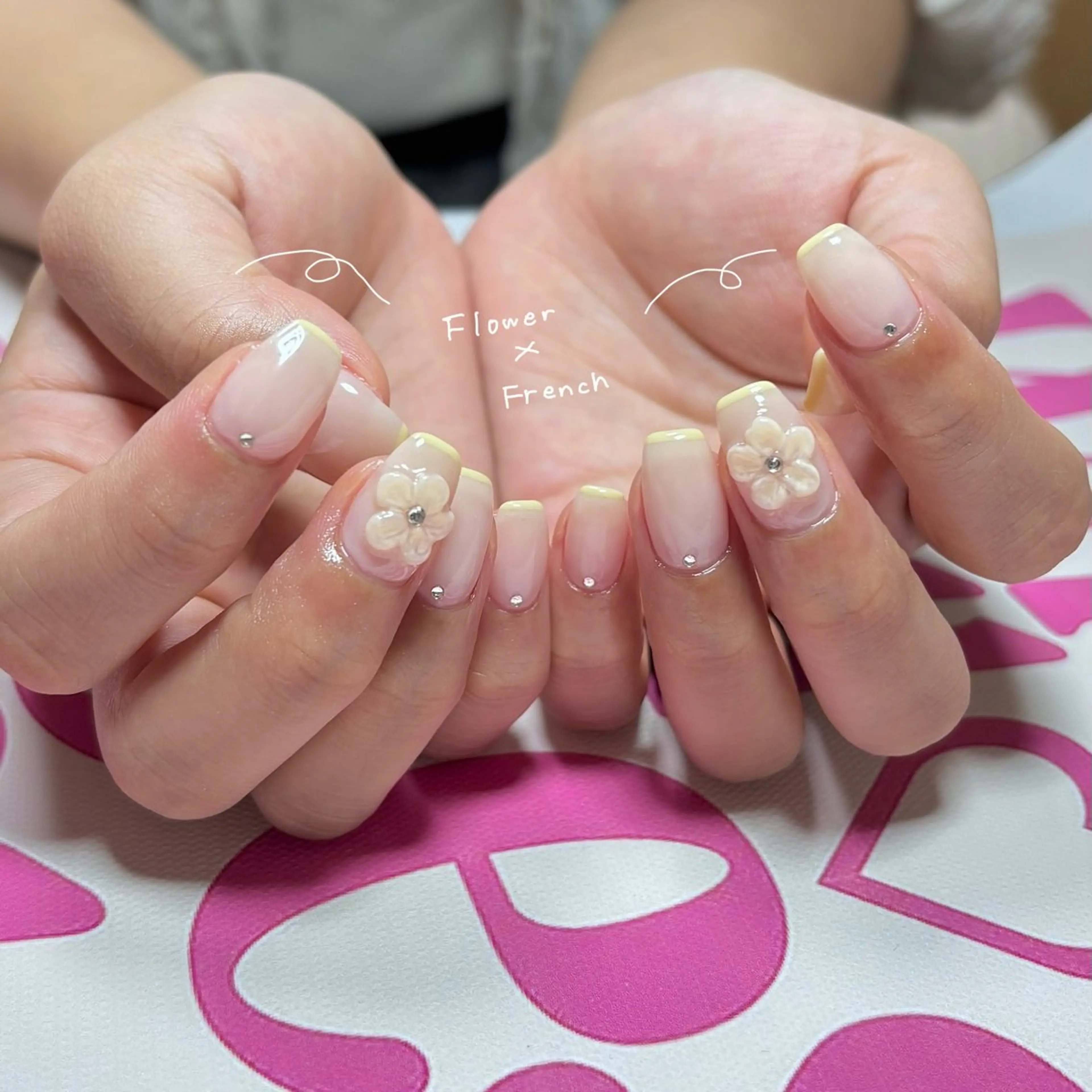 ネイル フレンチネイル ハンドネイル Nailsalon BLOOM🌷 山崎のネイルデザイン