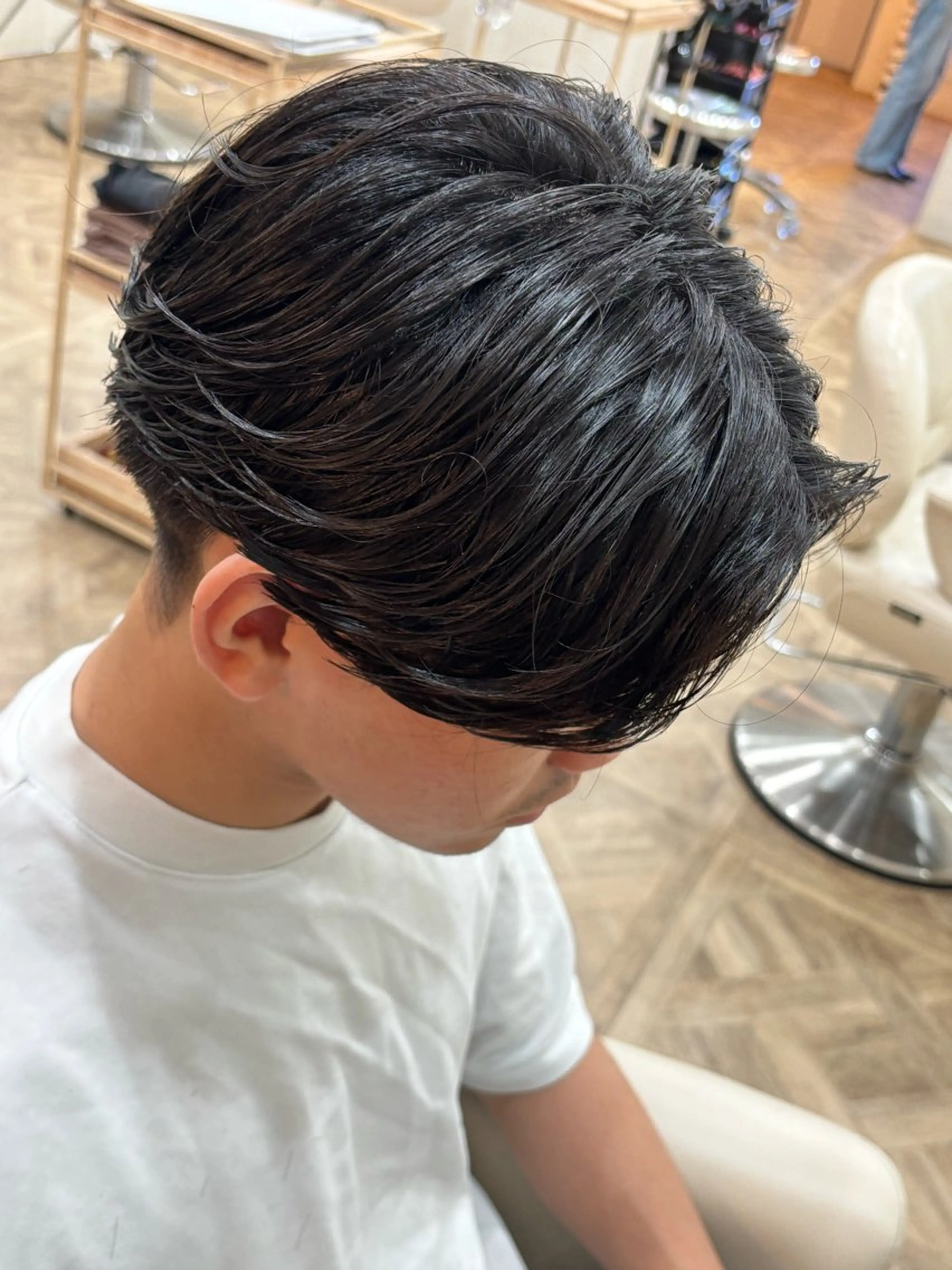 ショート パーマ メンズ メンズパーマ ニュアンスパーマ カット パーマ トリートメント パーマ職人DAIKI ツイスパ/波巻きのヘアスタイル