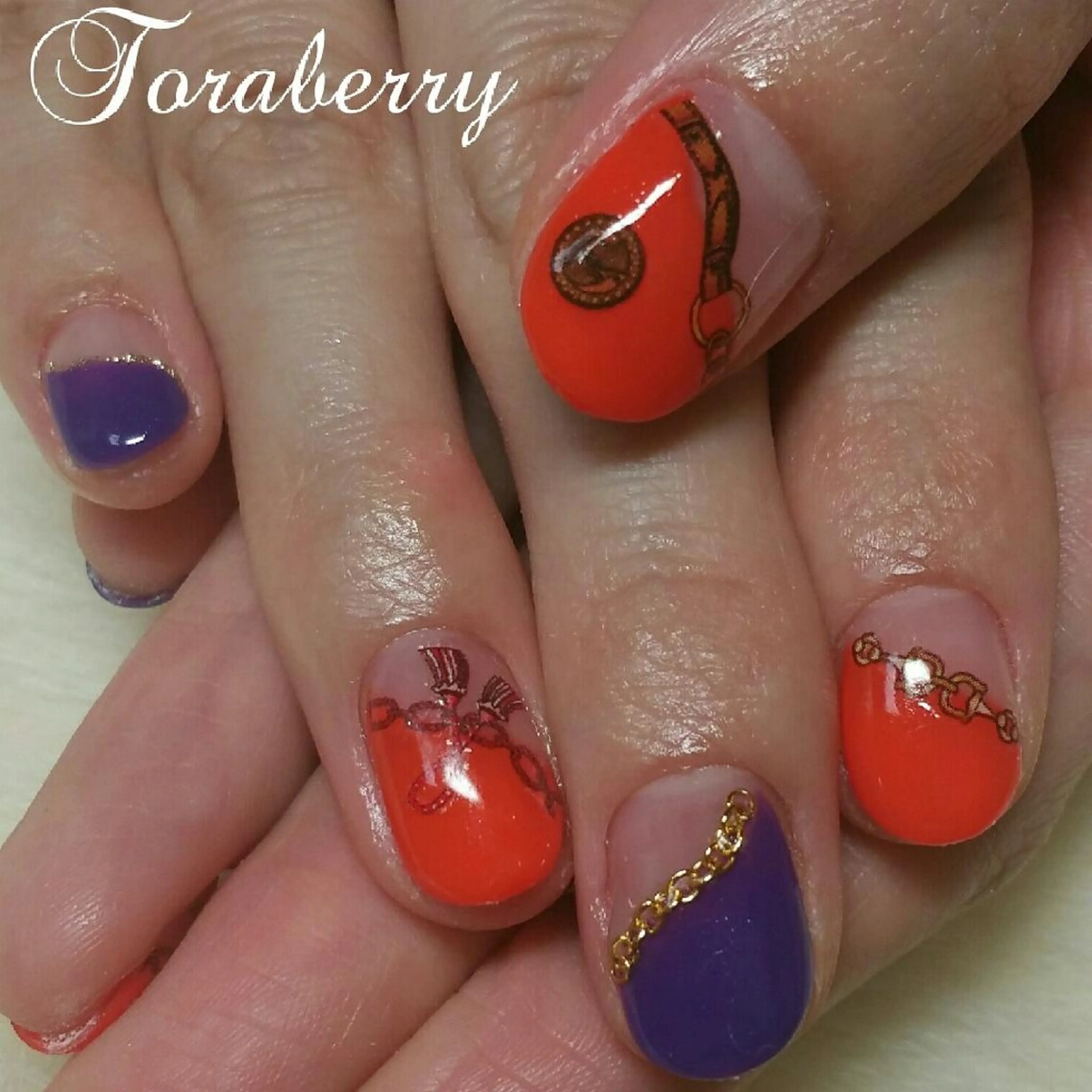 ネイル ハロウィン ハンドネイル ネイリスト なつみのネイルデザイン