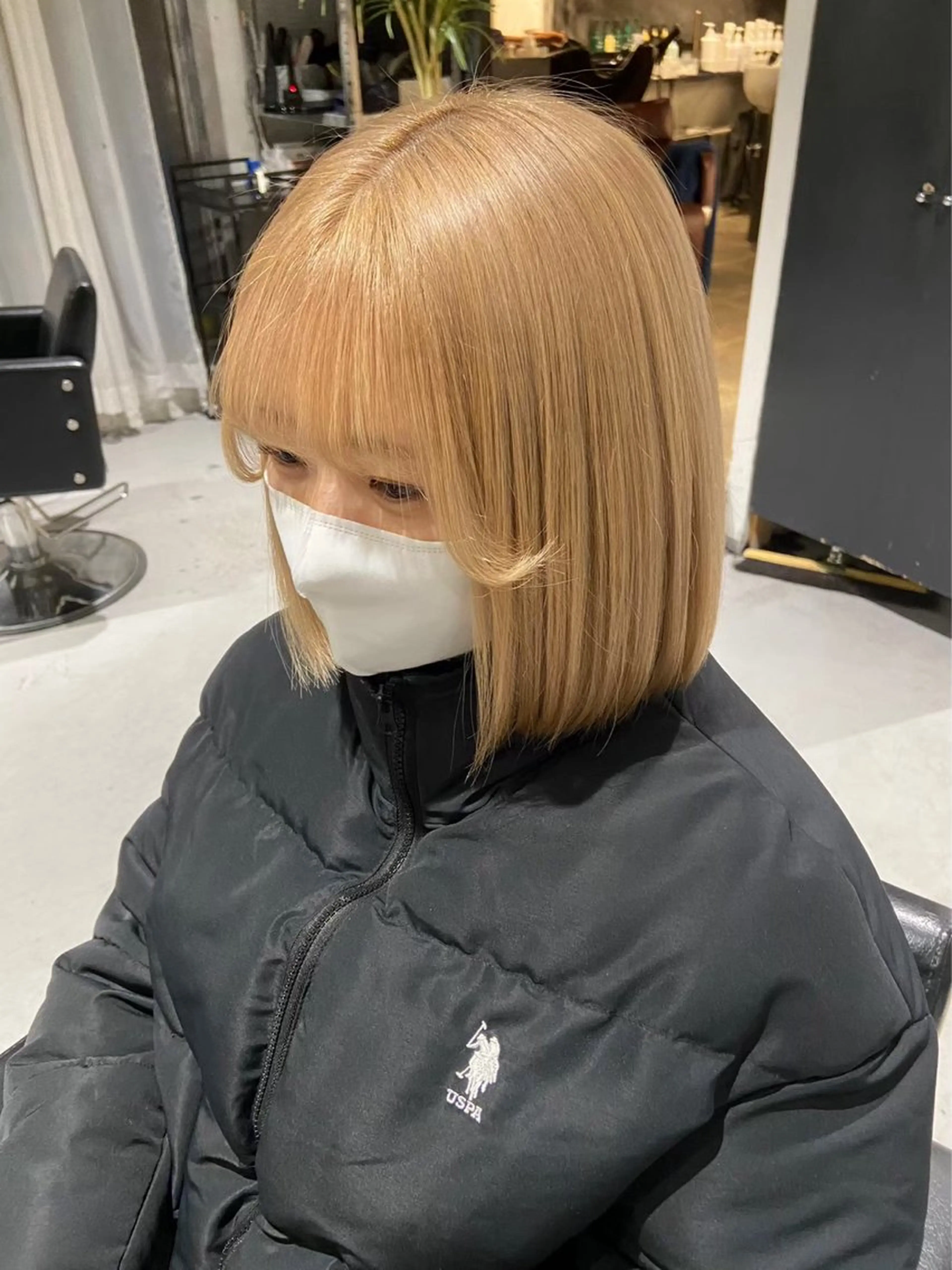 ミディアム カラー ヘアカラー トリートメント メンズ/ハイトーン 【yoshiki】のヘアスタイル