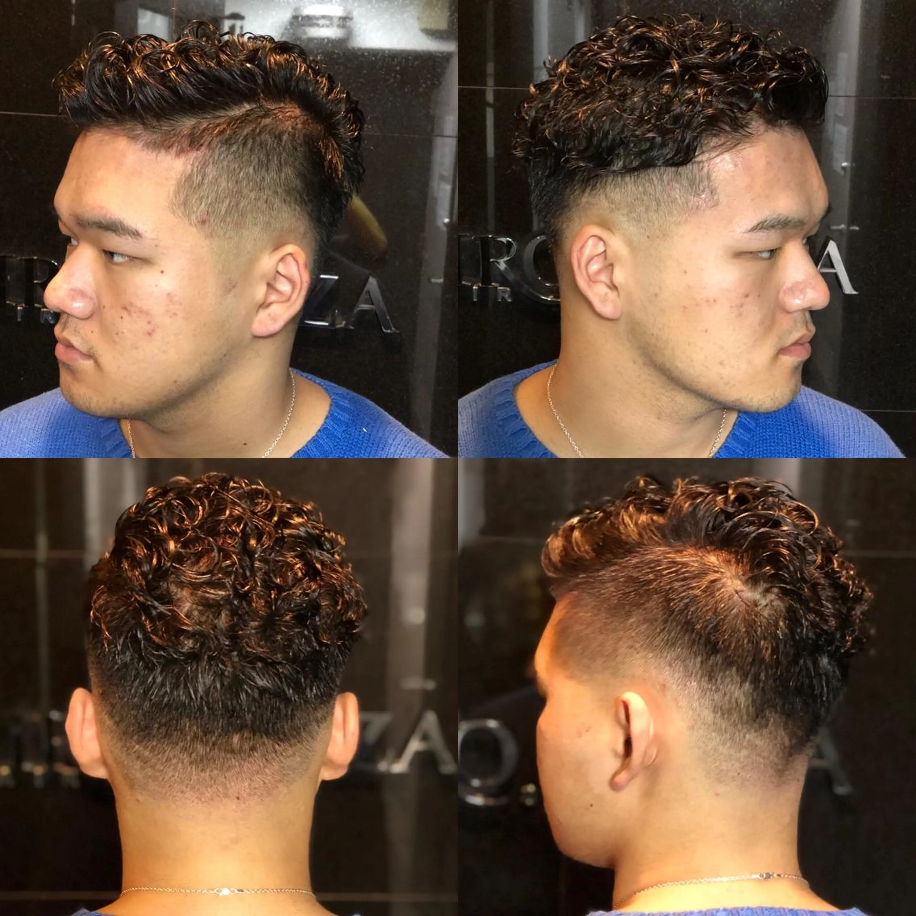 ショート パーマ ヘアアレンジ メンズ 萩原 勇樹のヘアスタイル