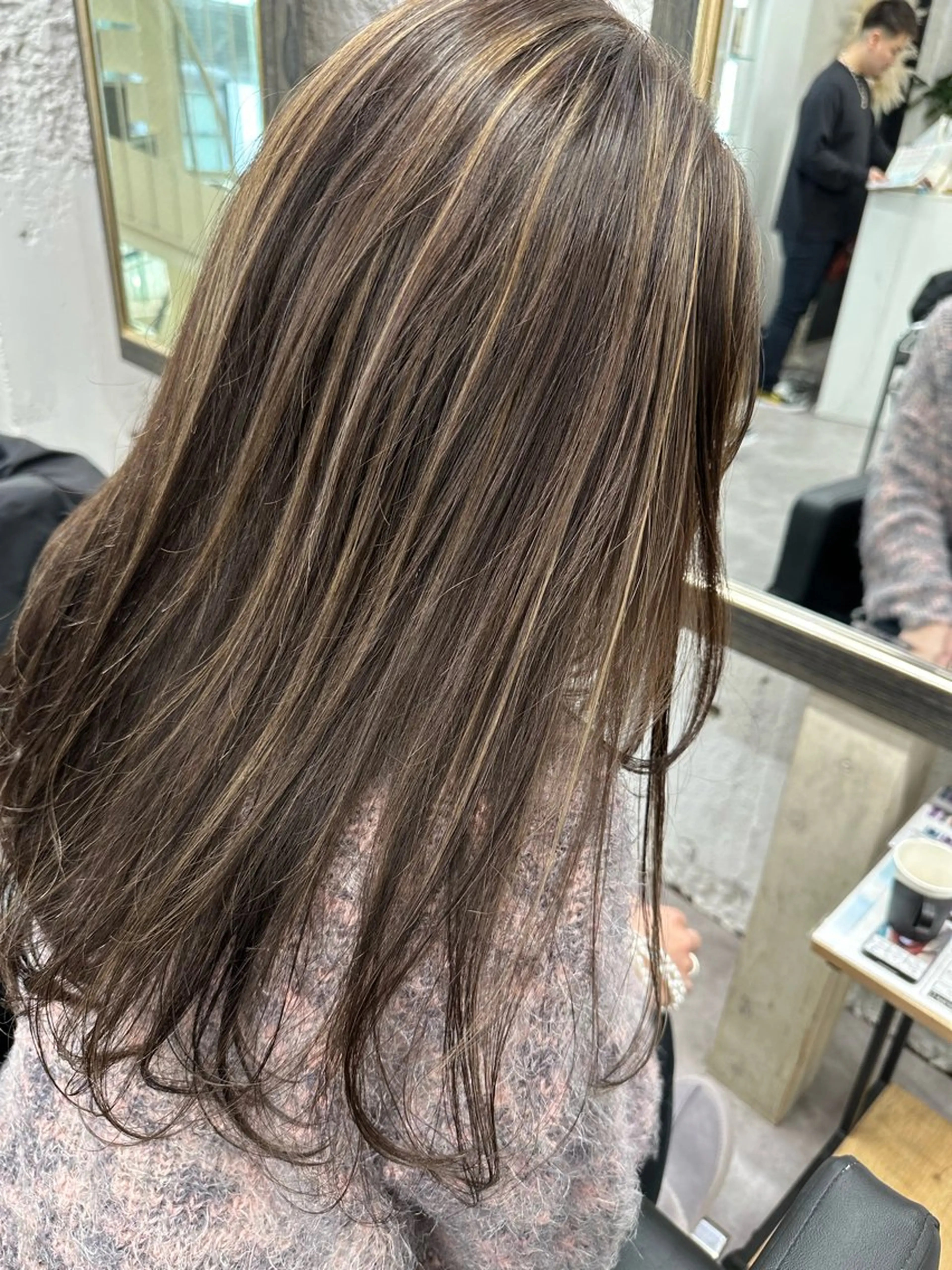 ロング カラー ヘアアレンジ カット ヘアカラー トリートメント 久米 治仁のヘアスタイル