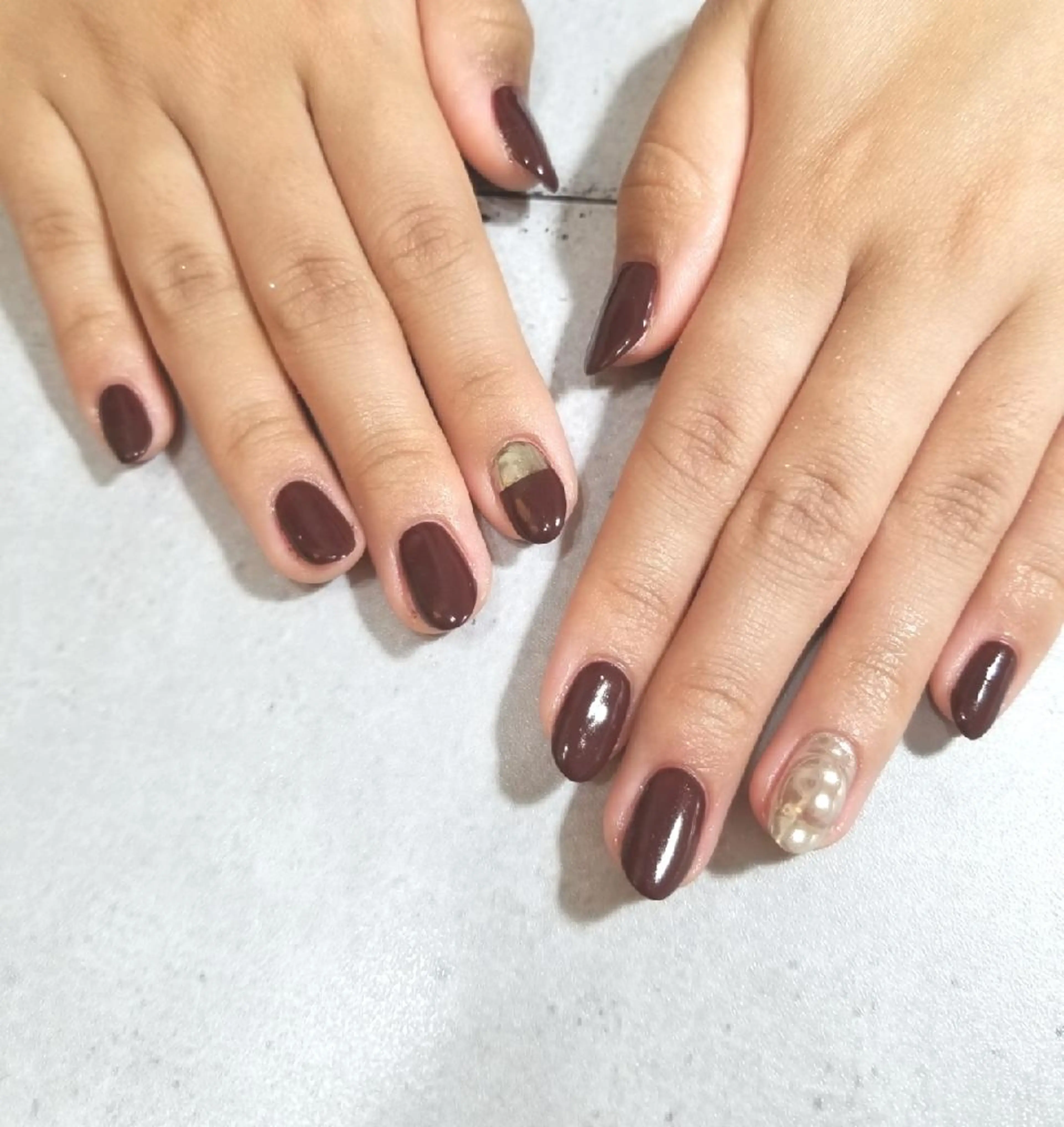 ネイル アートネイル ワンカラーネイル nailatelier nijiiro.所属・nijiiro🌈 サトウのネイルデザイン