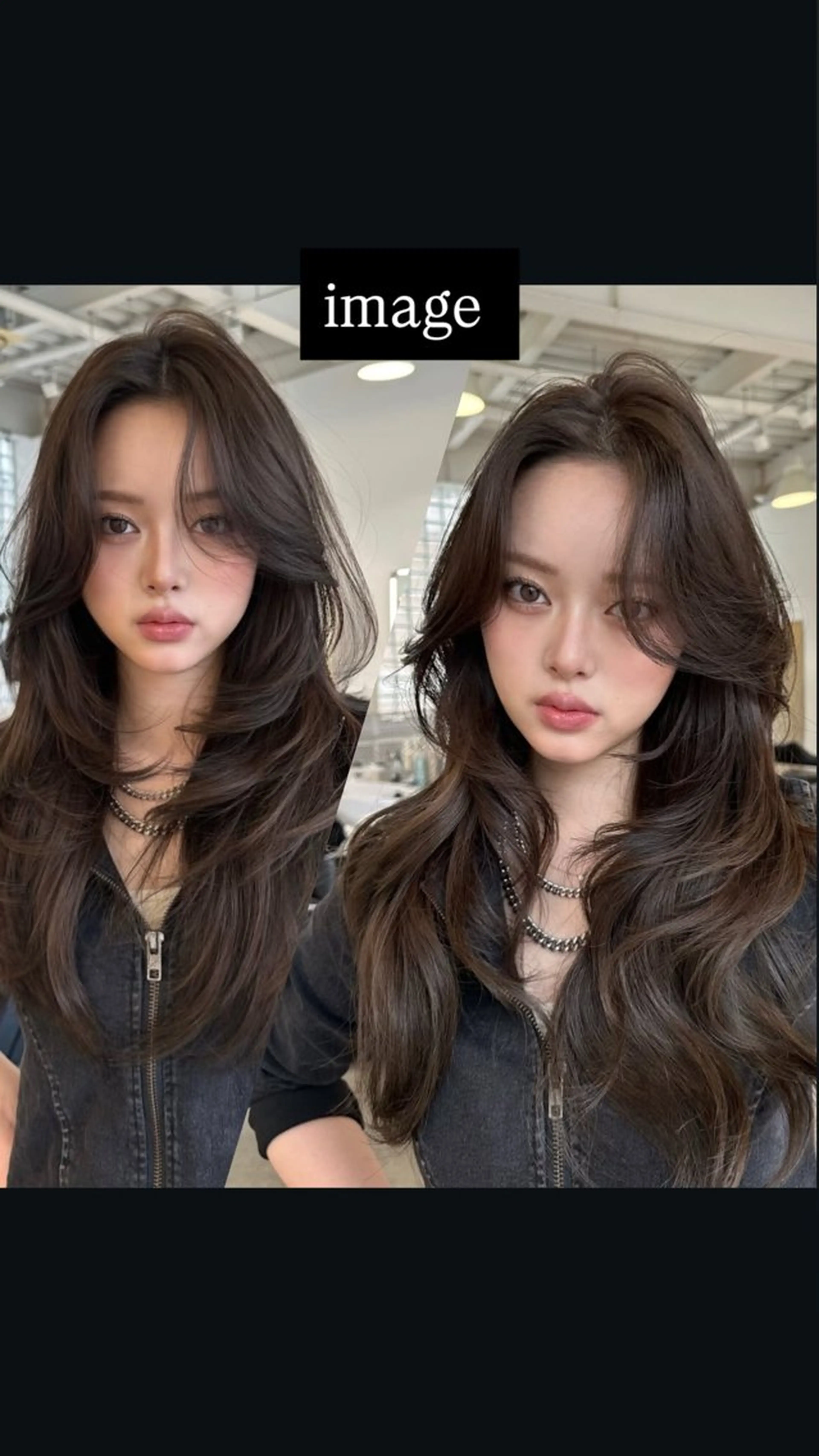 ロング レイヤーカット カット 伊藤 凜のヘアスタイル