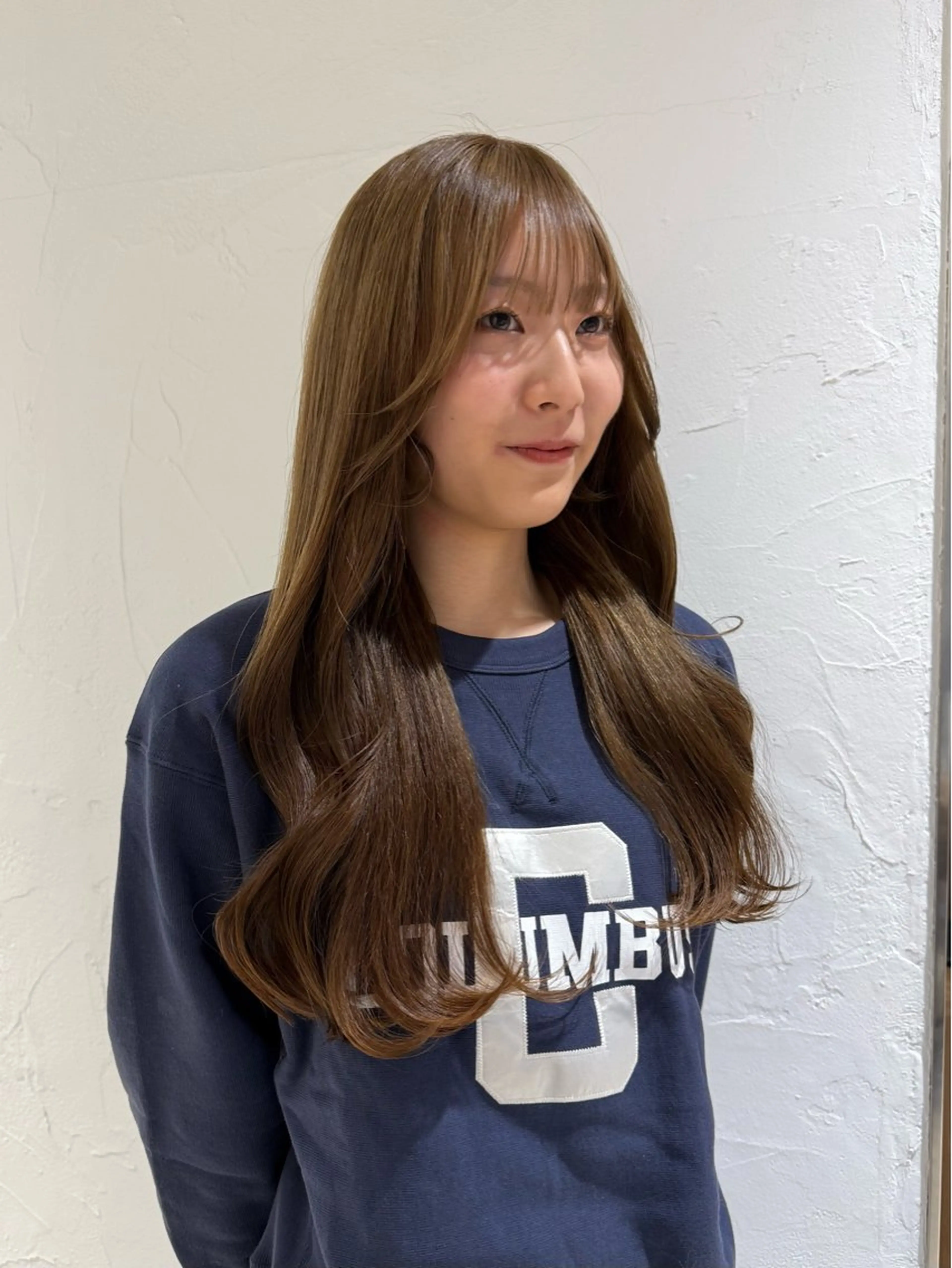 ロング カラー ブラウンカラー マロンブラウン ヘアカラー トリートメント Liru:smart salon/茅ヶ崎のヘアスタイル