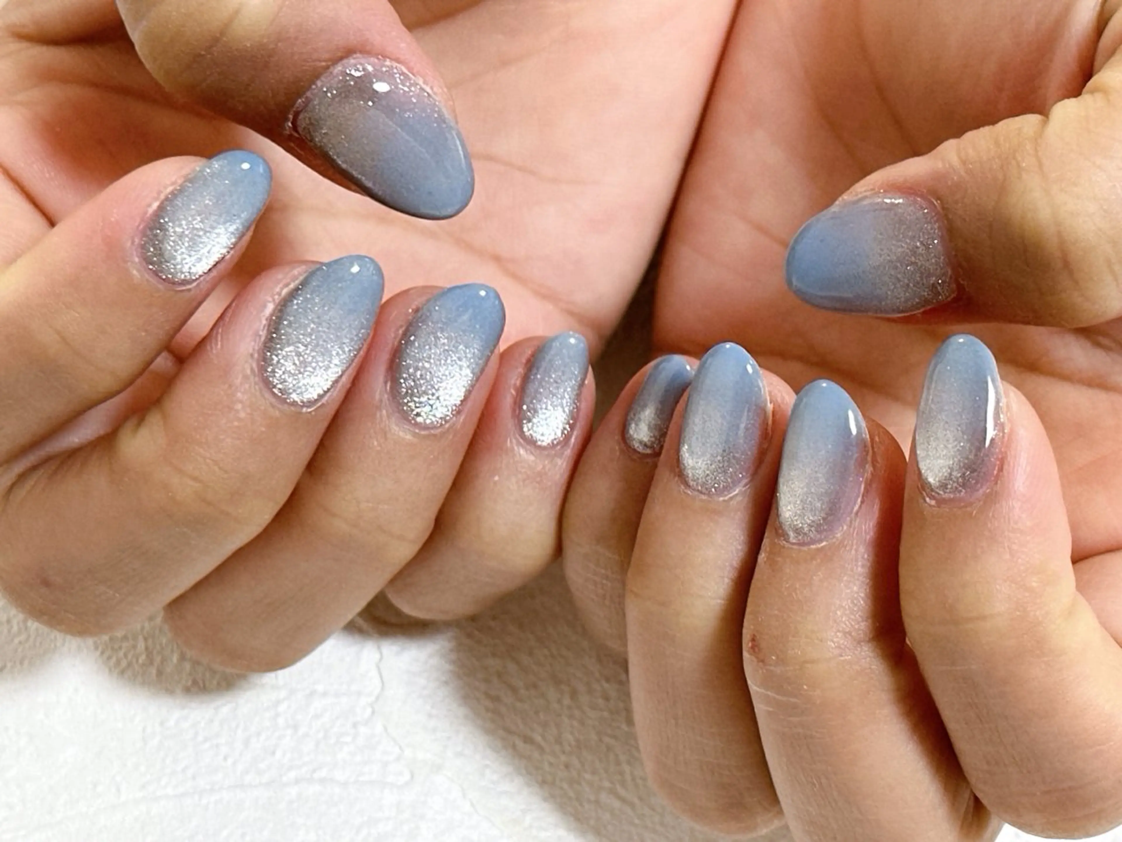 ネイル オーロラネイル フットネイル フレンチネイル ジェルネイル グラデーション ハンドネイル kiki nail 二子玉川のネイルデザイン