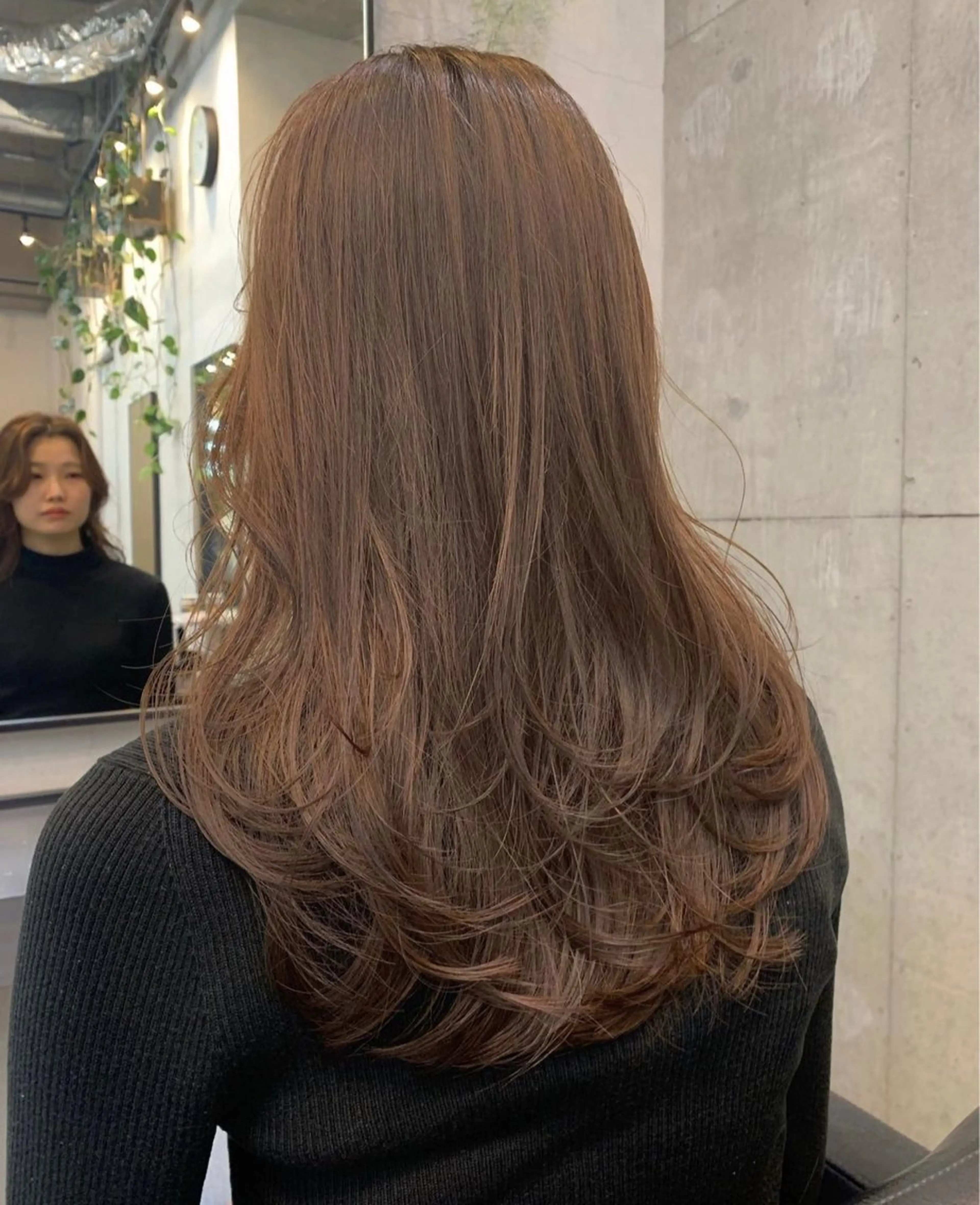 ロング 韓国風ヘア レイヤーカット ロング belle   表参道　terrace所属・抜きっぱなしブロンド /ハイトーン/カナタのヘアスタイル