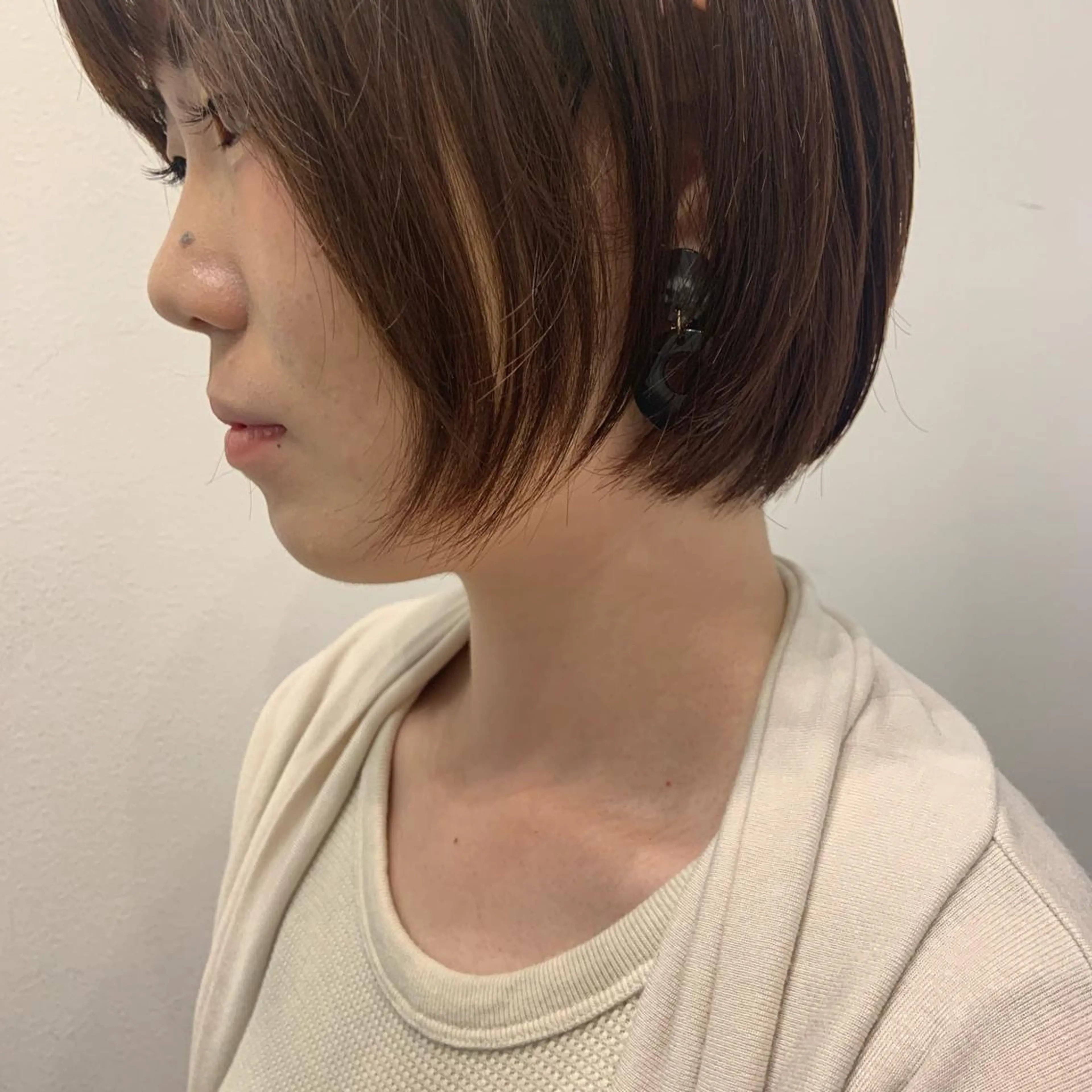 ミディアム パーマ ミディアムパーマ ストレートパーマ タンバルモリパーマ 礒井メンキのヘアスタイル