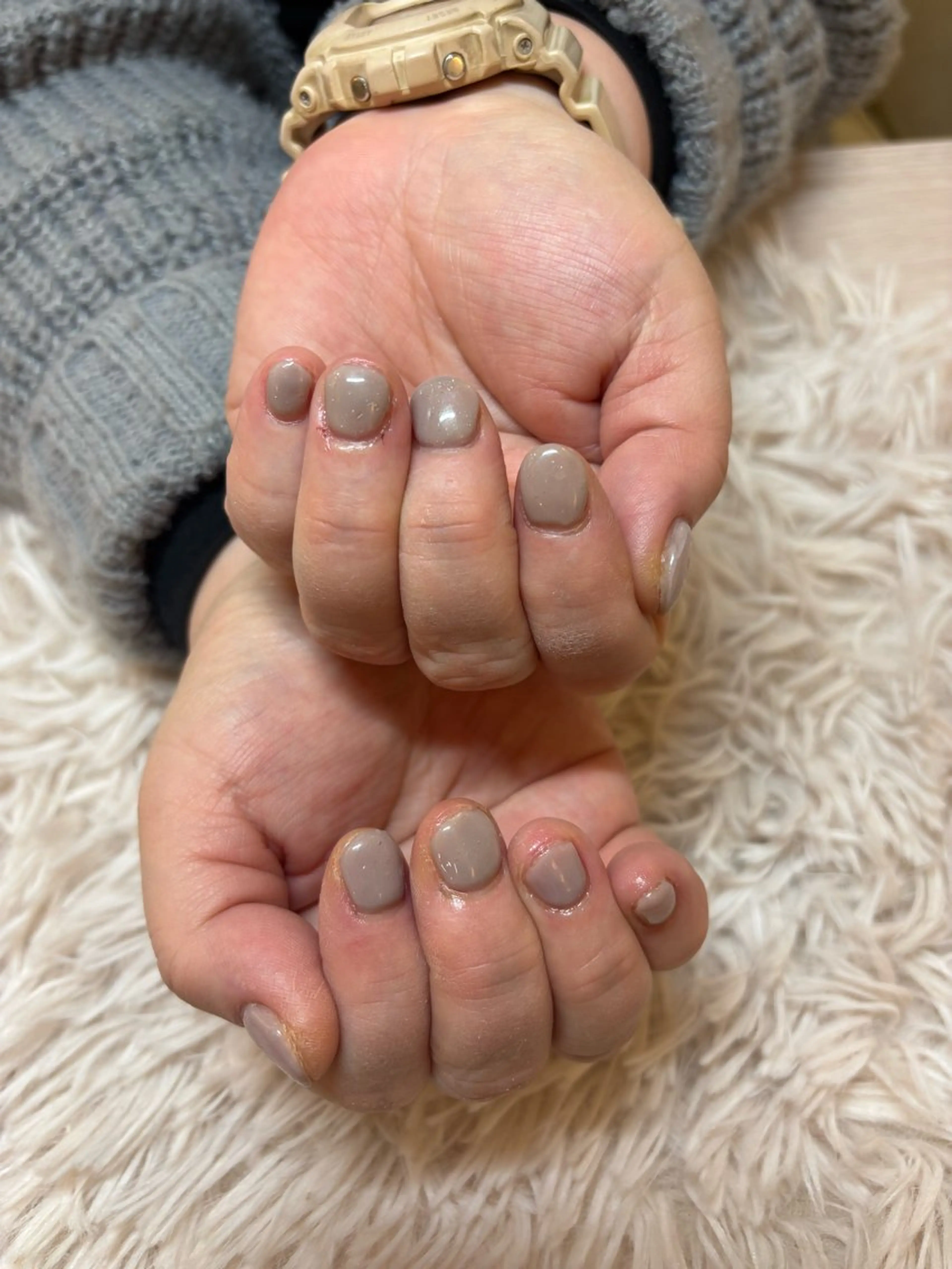 ネイル ワンカラーネイル 伊藤 いちごのネイルデザイン