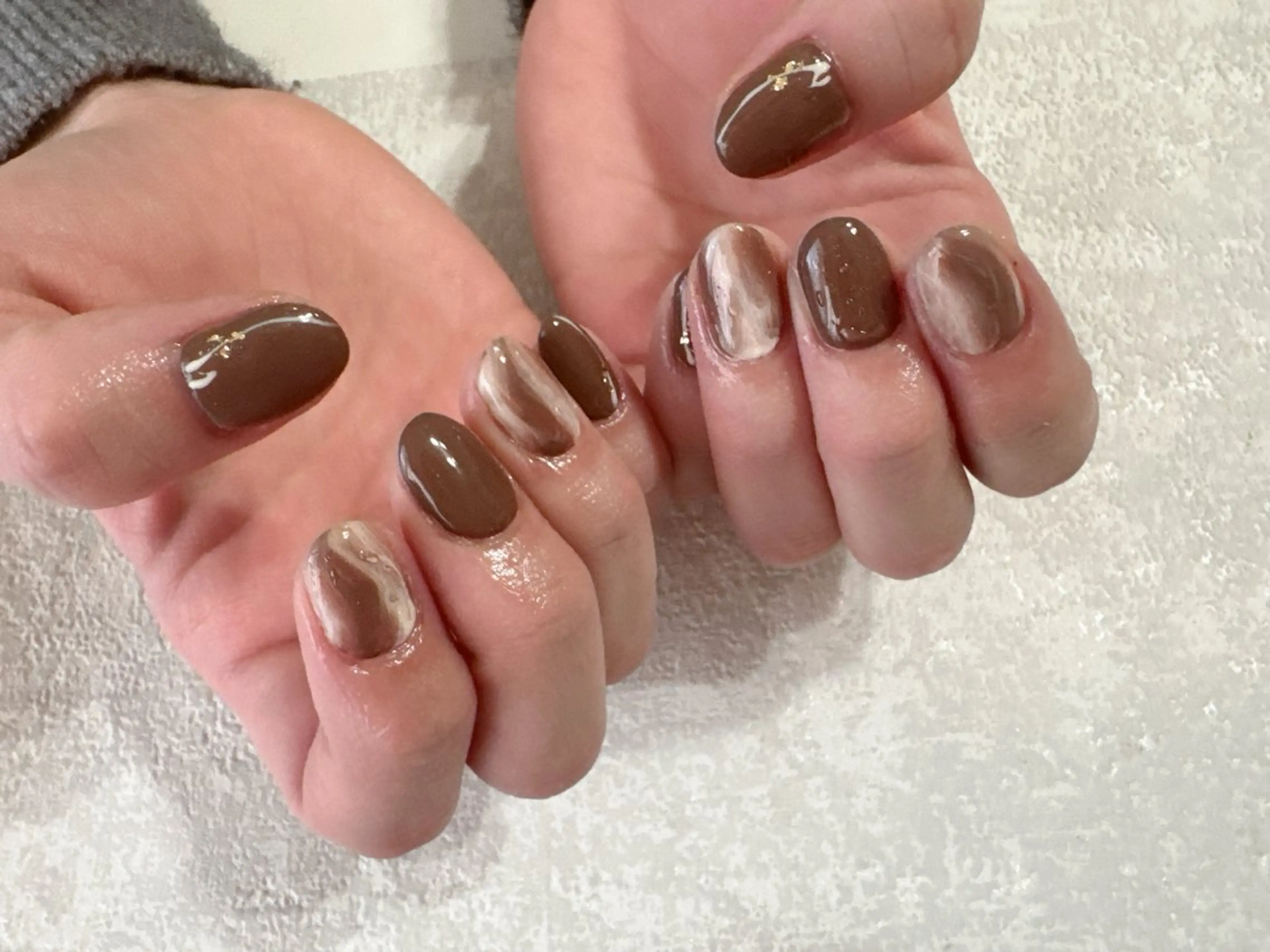 ネイル オーロラネイル フットネイル フレンチネイル ジェルネイル 韓国ネイル kikinail 溝の口のネイルデザイン