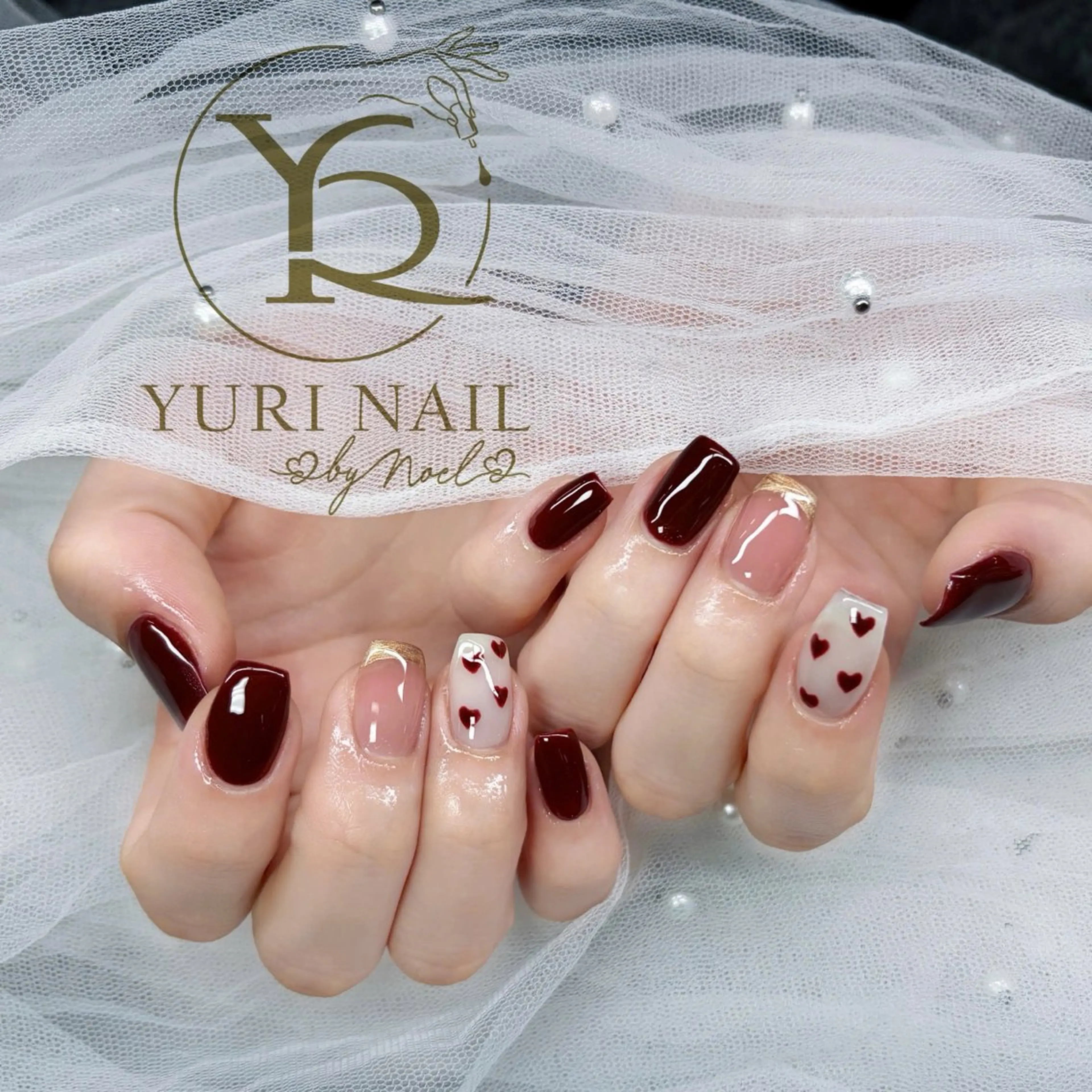 ネイル チークネイル フットネイル グラデーション 韓国ネイル 持ち込み Kawaii Nail Salon所属・YURI NAIL NARITAのネイルデザイン
