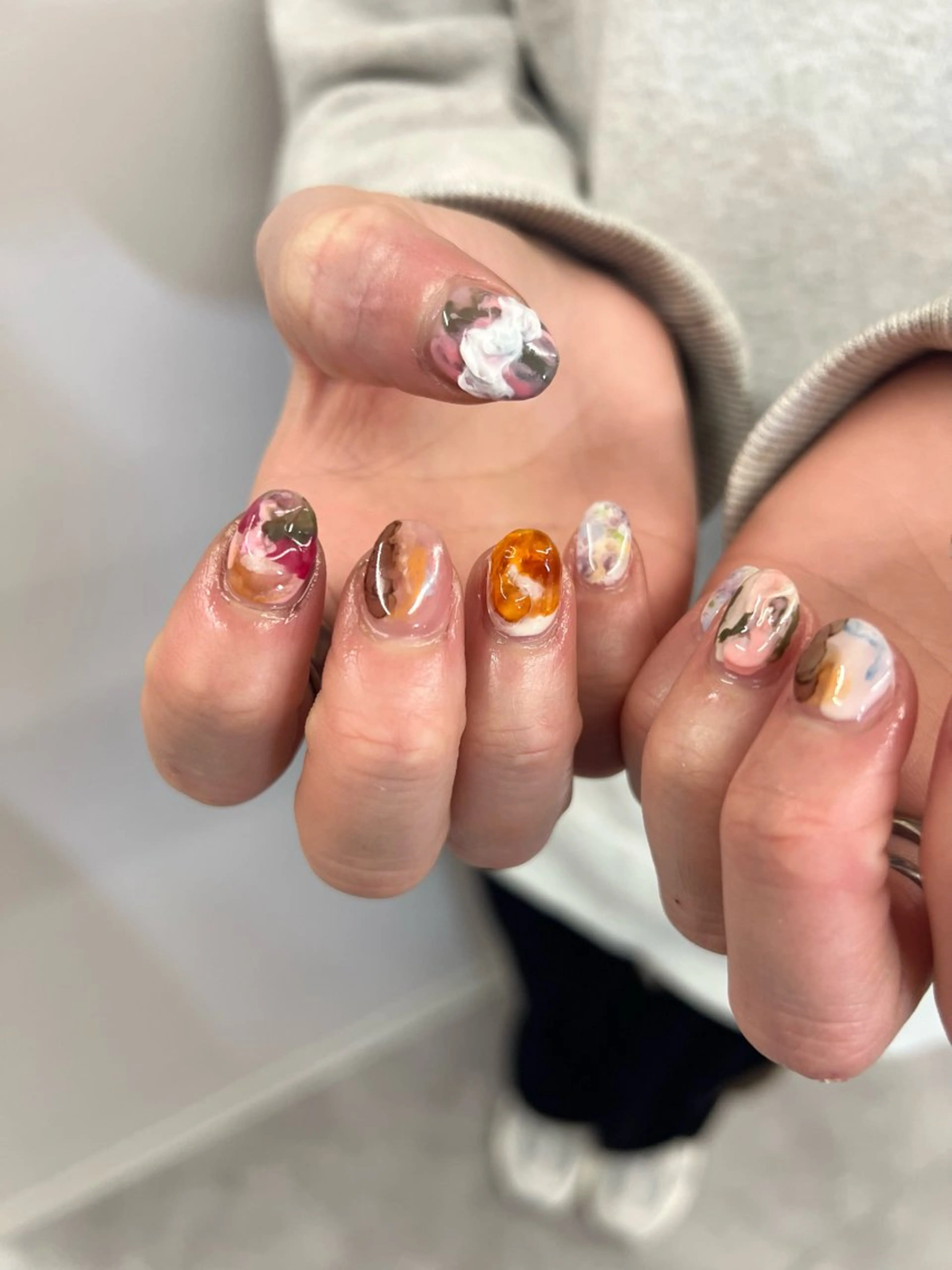 ネイル アートネイル フレンチネイル ジェルネイル マグネットネイル ニュアンスネイル ハンドネイル ハンドケア Bana_ Nailのネイルデザイン