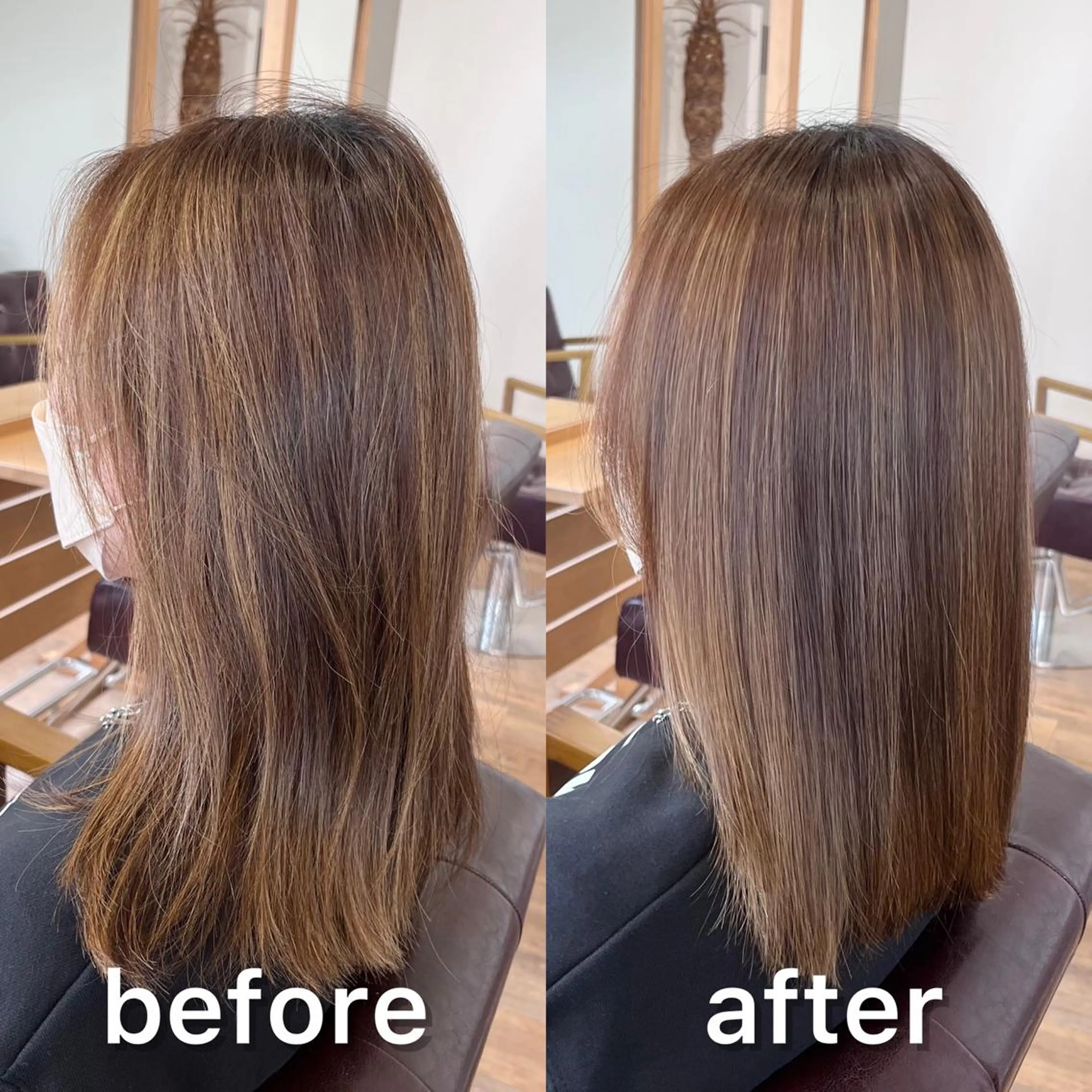 ミディアム パーマ くせ毛 ハイライト 髪質改善 縮毛矯正 縮毛矯正 トリートメント KIZU 髪質改善 オカルト怪談のヘアスタイル