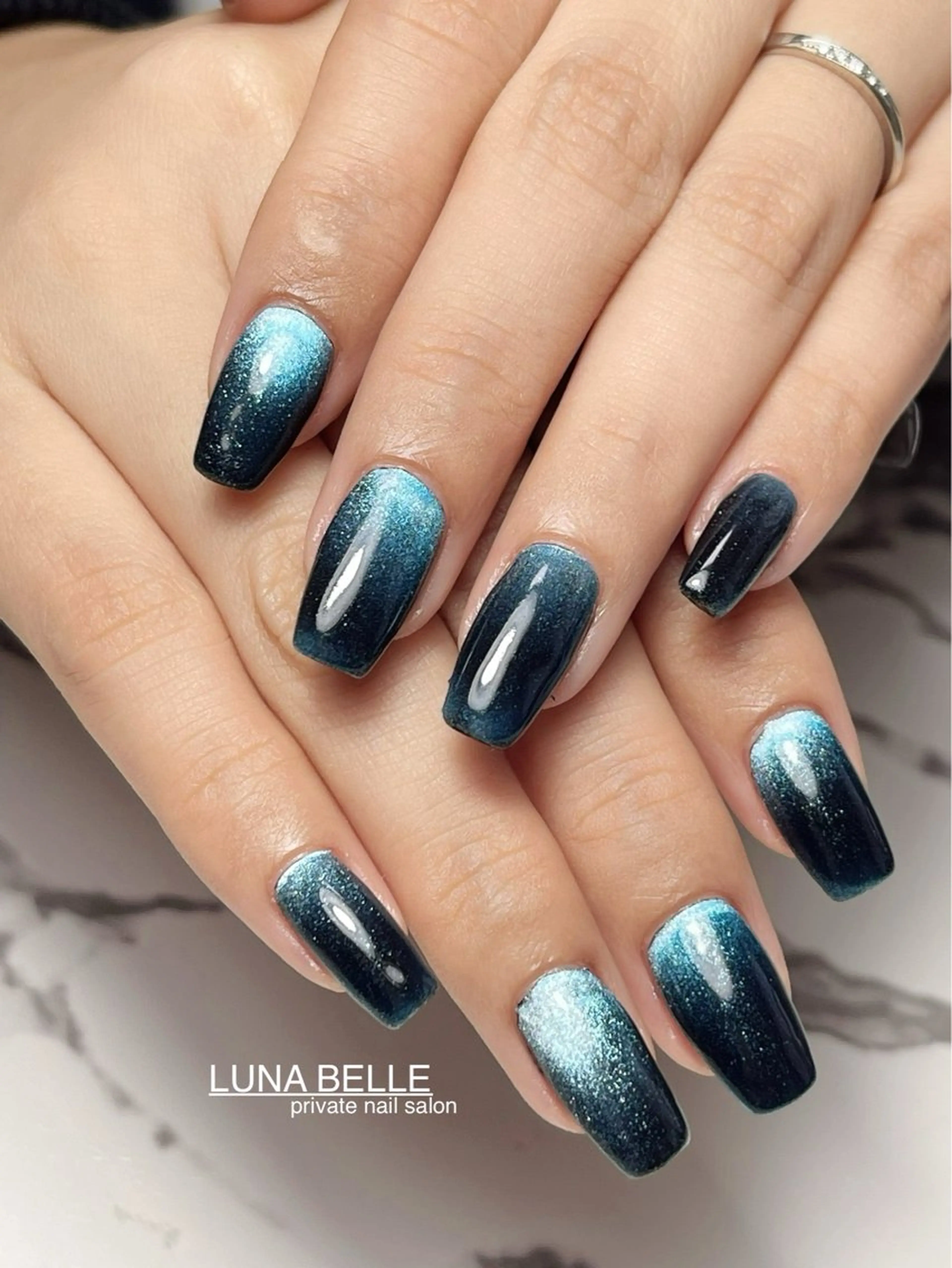 ネイル マグネットネイル ハンドネイル LUNA BELLEのネイルデザイン