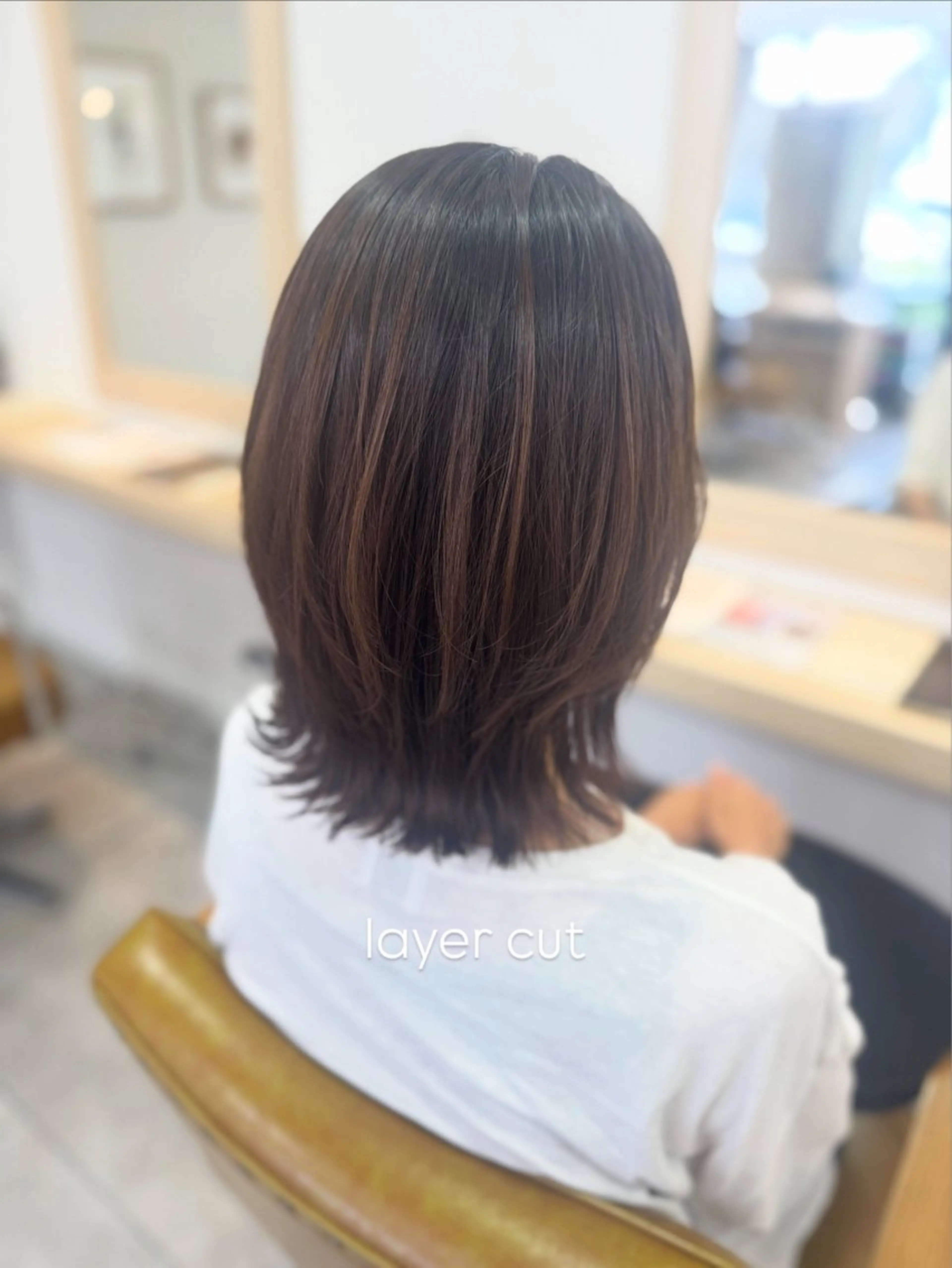 ミディアム カラー レイヤーカット カット ヘアカラー ヘッドスパ 金山/レイヤー カット/Hikariのヘアスタイル