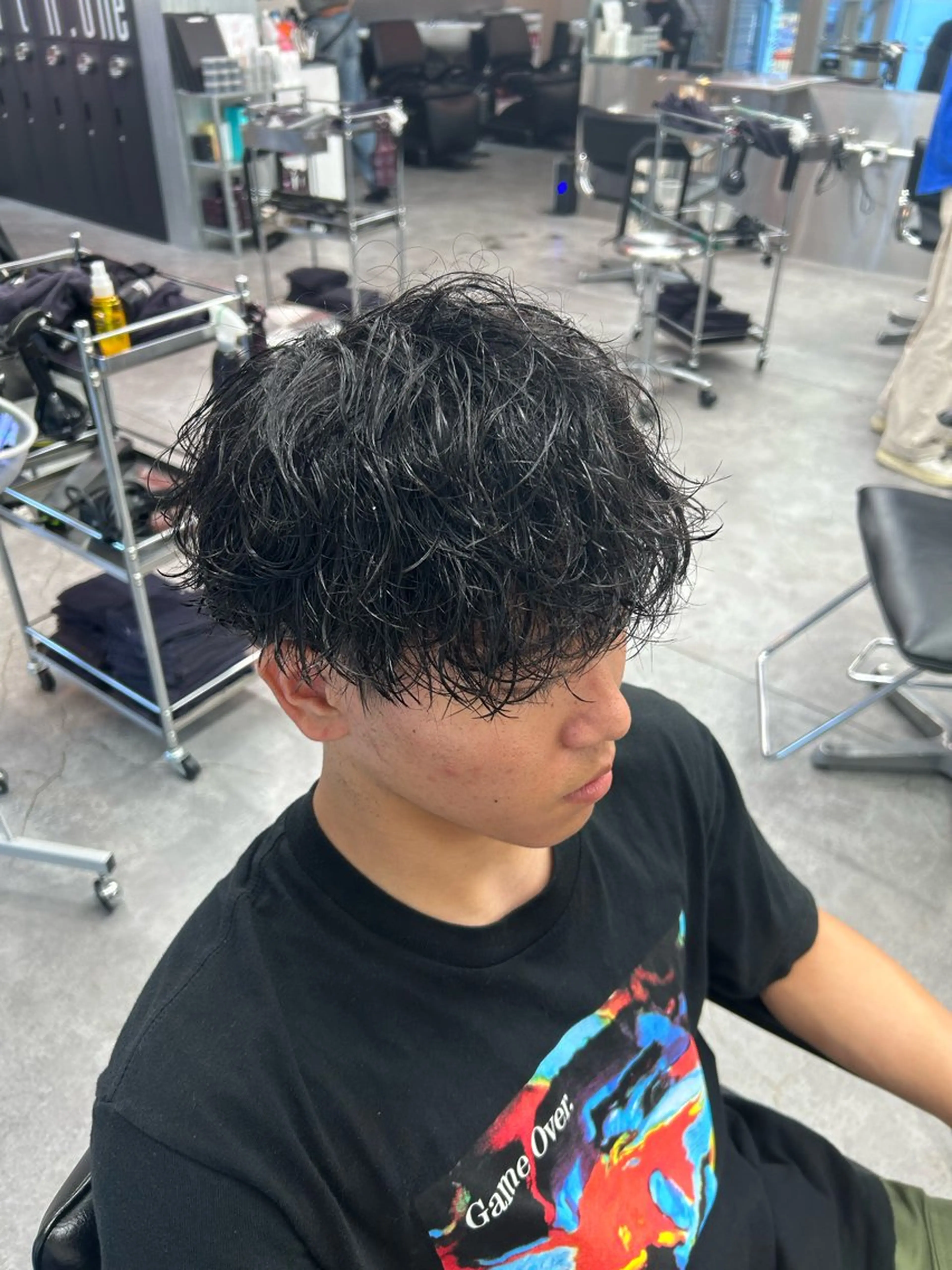 ショート カラー パーマ メンズ キッズ カット パーマ パーマ支持率No.1 ❤️‍🔥安成弾のヘアスタイル