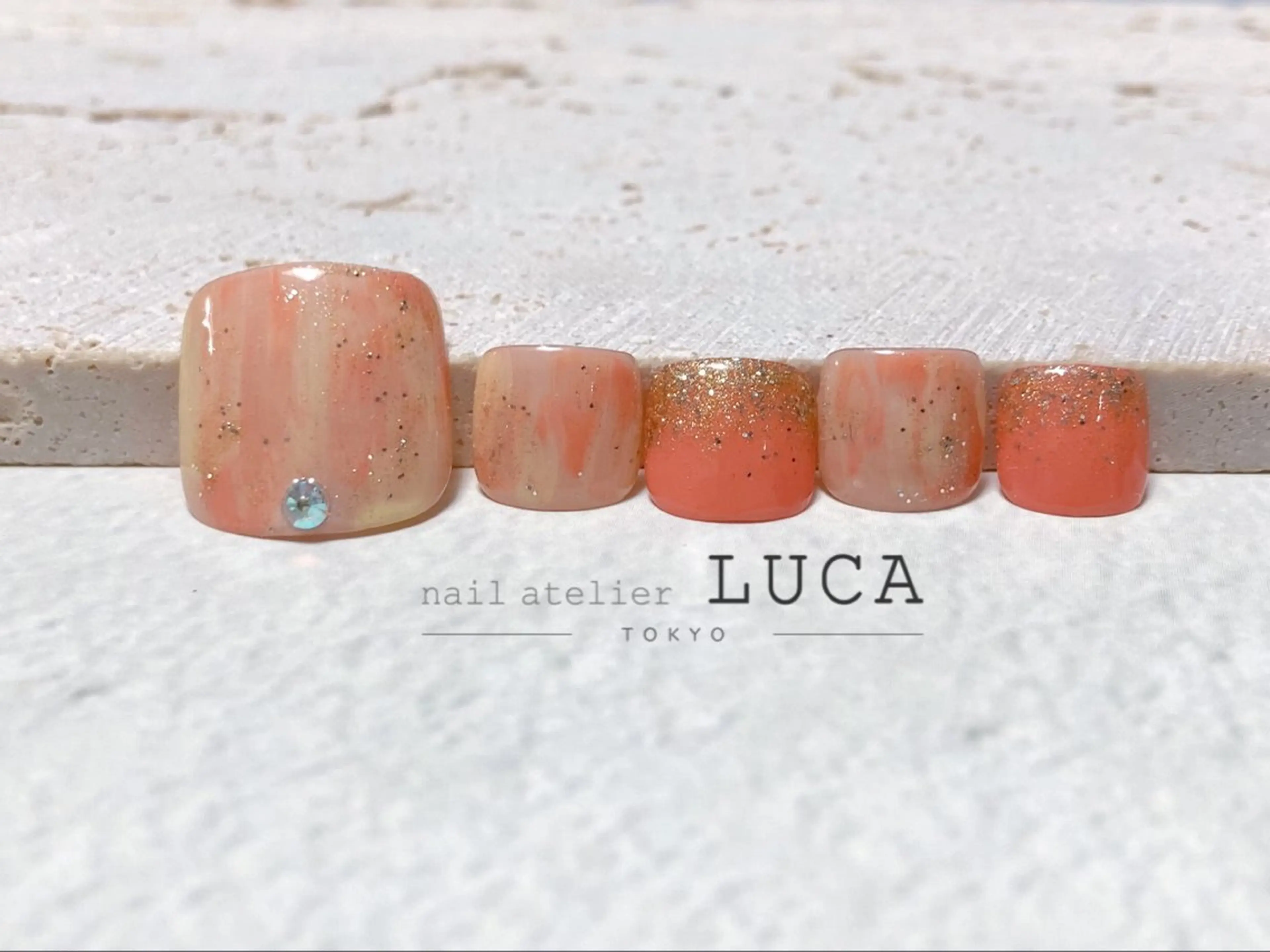 ネイル フレンチネイル ジェルネイル パラジェル ネイルアトリエルカ 落合のネイルデザイン