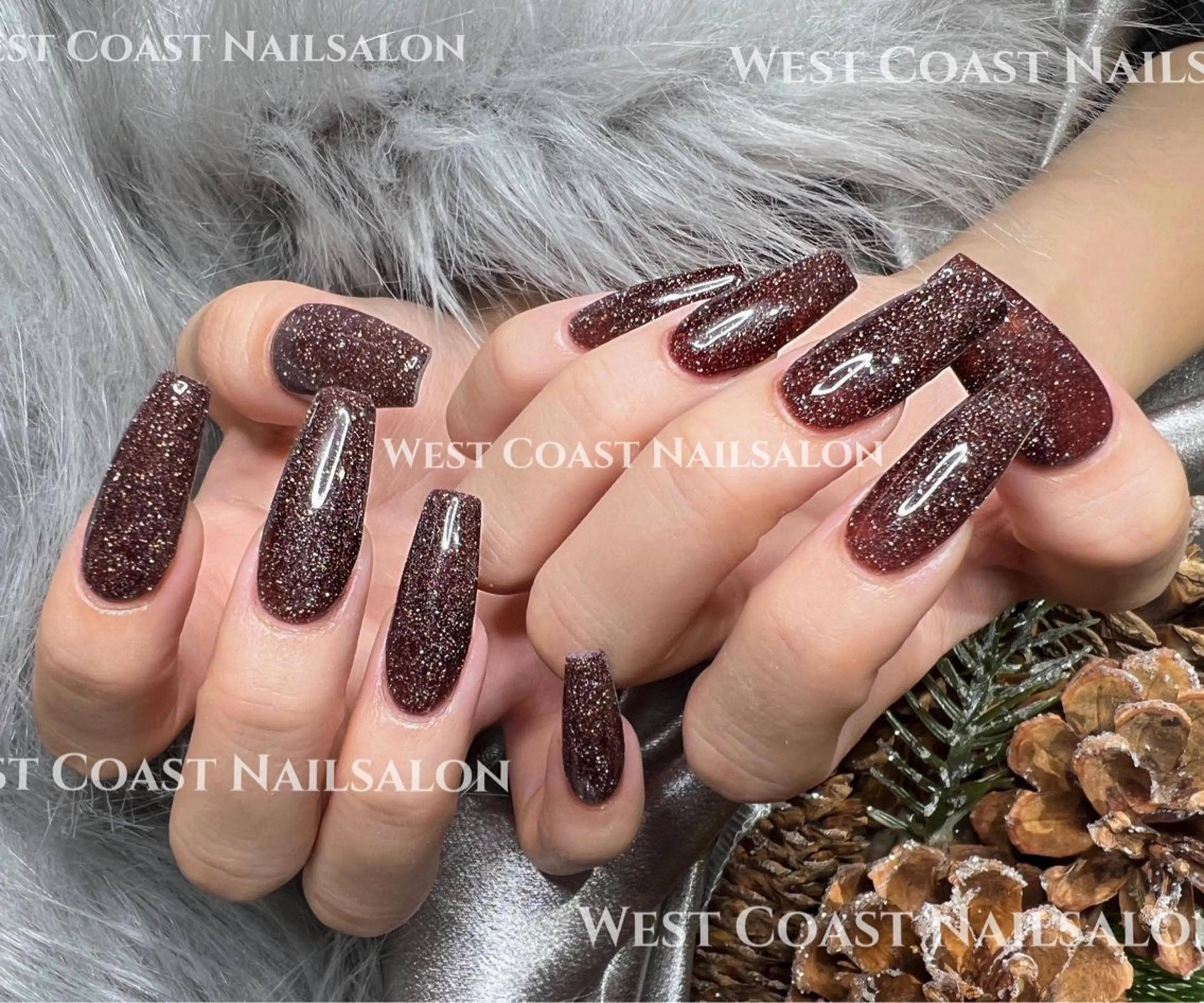 ネイル ハンドネイル ハンドケア リボン、ガーリー パーツ放題専門店のネイルデザイン