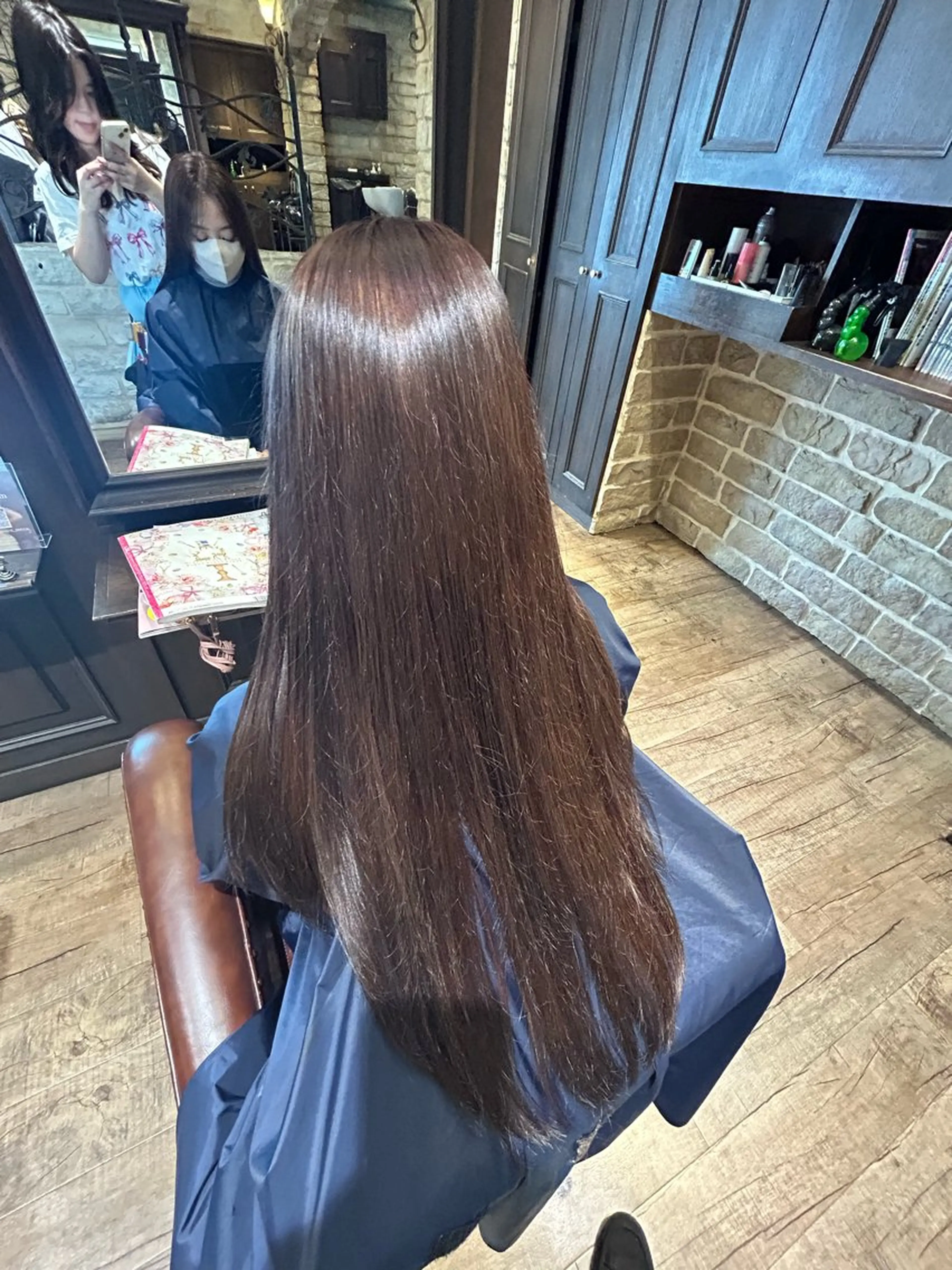 ロング カラー Mei /オリーブ カラー/アレンジのヘアスタイル