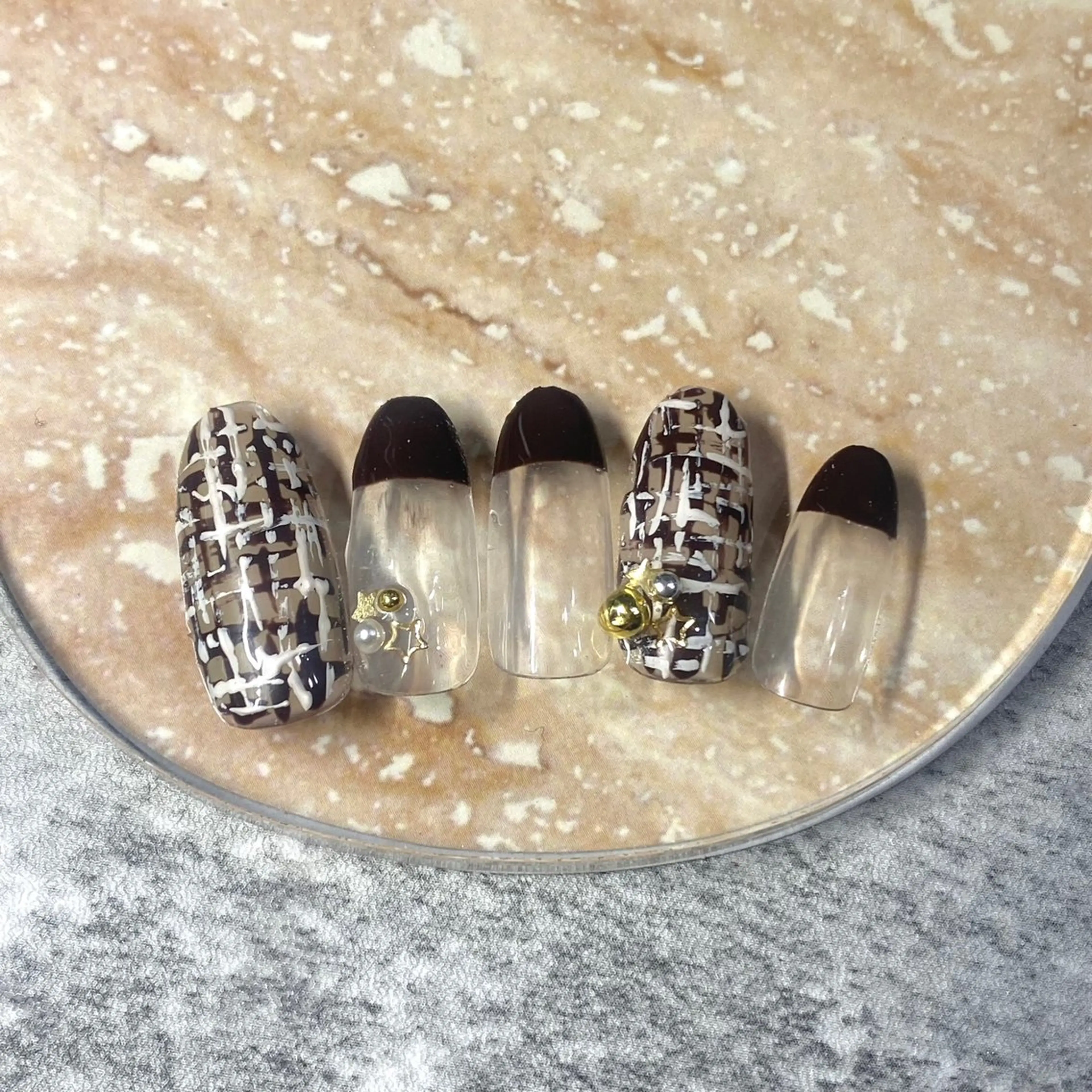 ネイル ツイードネイル ハンドネイル ★Rinail... .のネイルデザイン