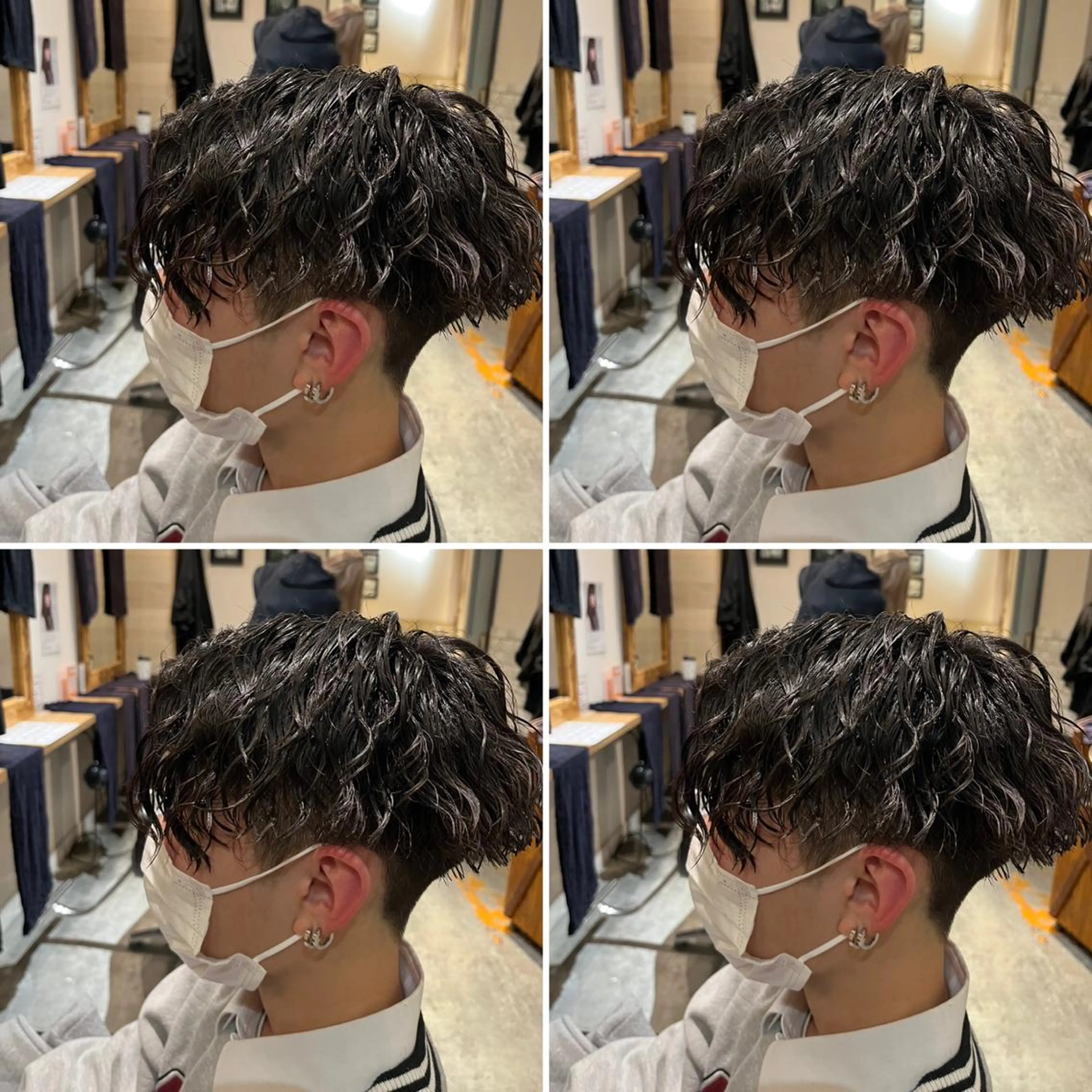 パーマ メンズ カット パーマ トリートメント ヘアセット 👑メンズパーマ特化 店長望月謙二郎👑のヘアスタイル