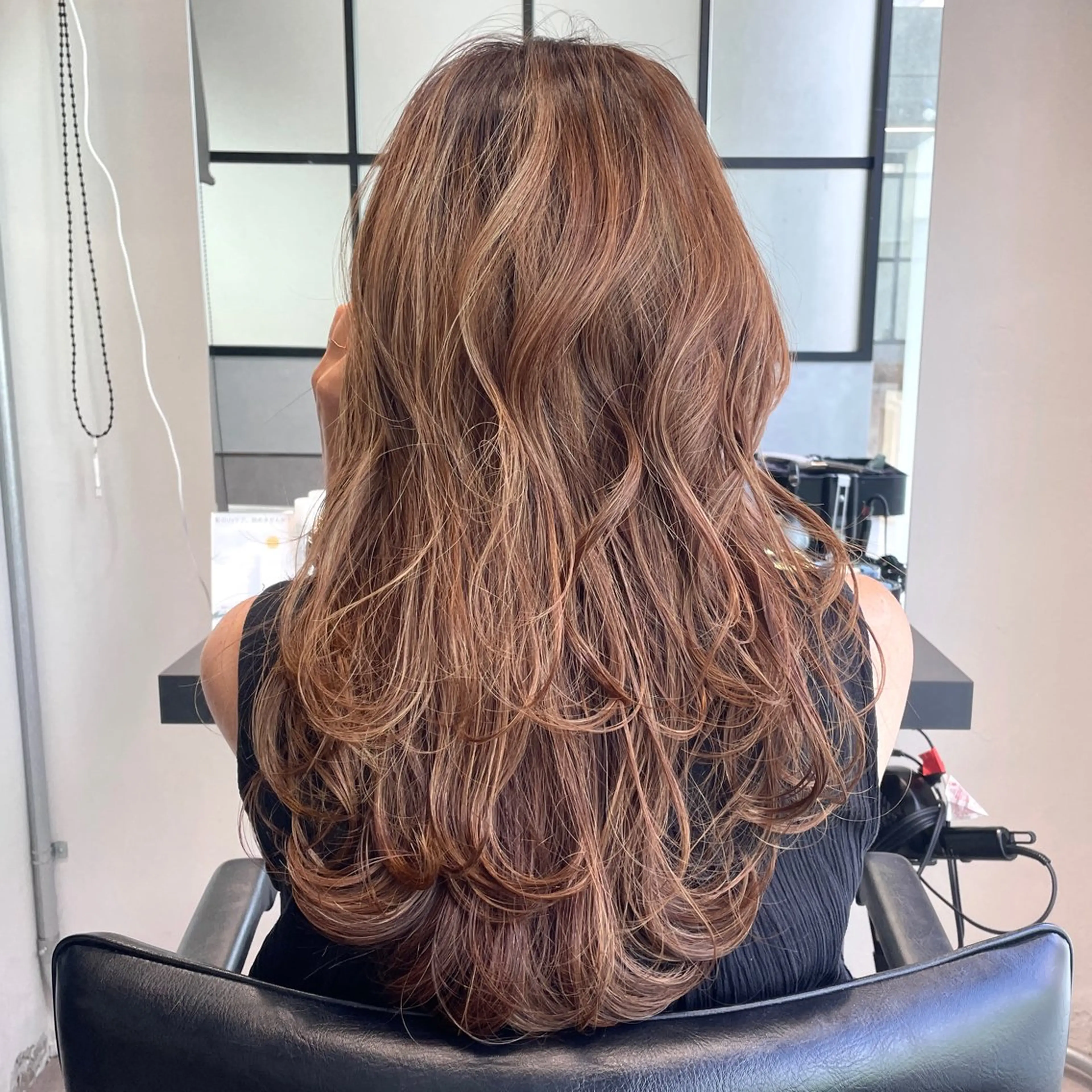 ロング カラー ハイライトカラー ハイライト カット ヘアカラー DX SHARE SALON所属・matka白髪ぼかし 大人ヘア/KEIKOのヘアスタイル