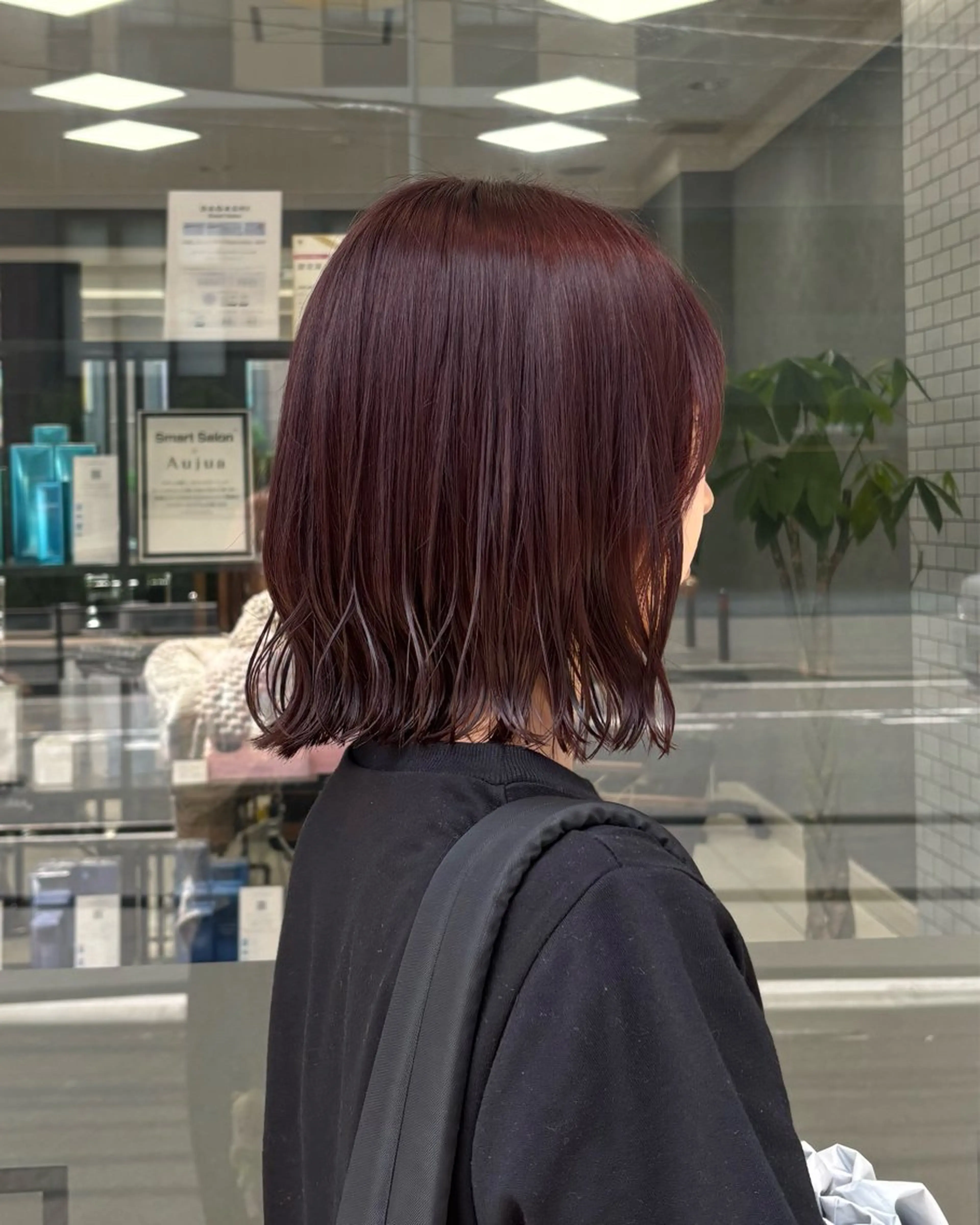 カラー レッドカラー ヘアカラー ブリーチなしダブル カラー/暖色/麻咲のヘアスタイル