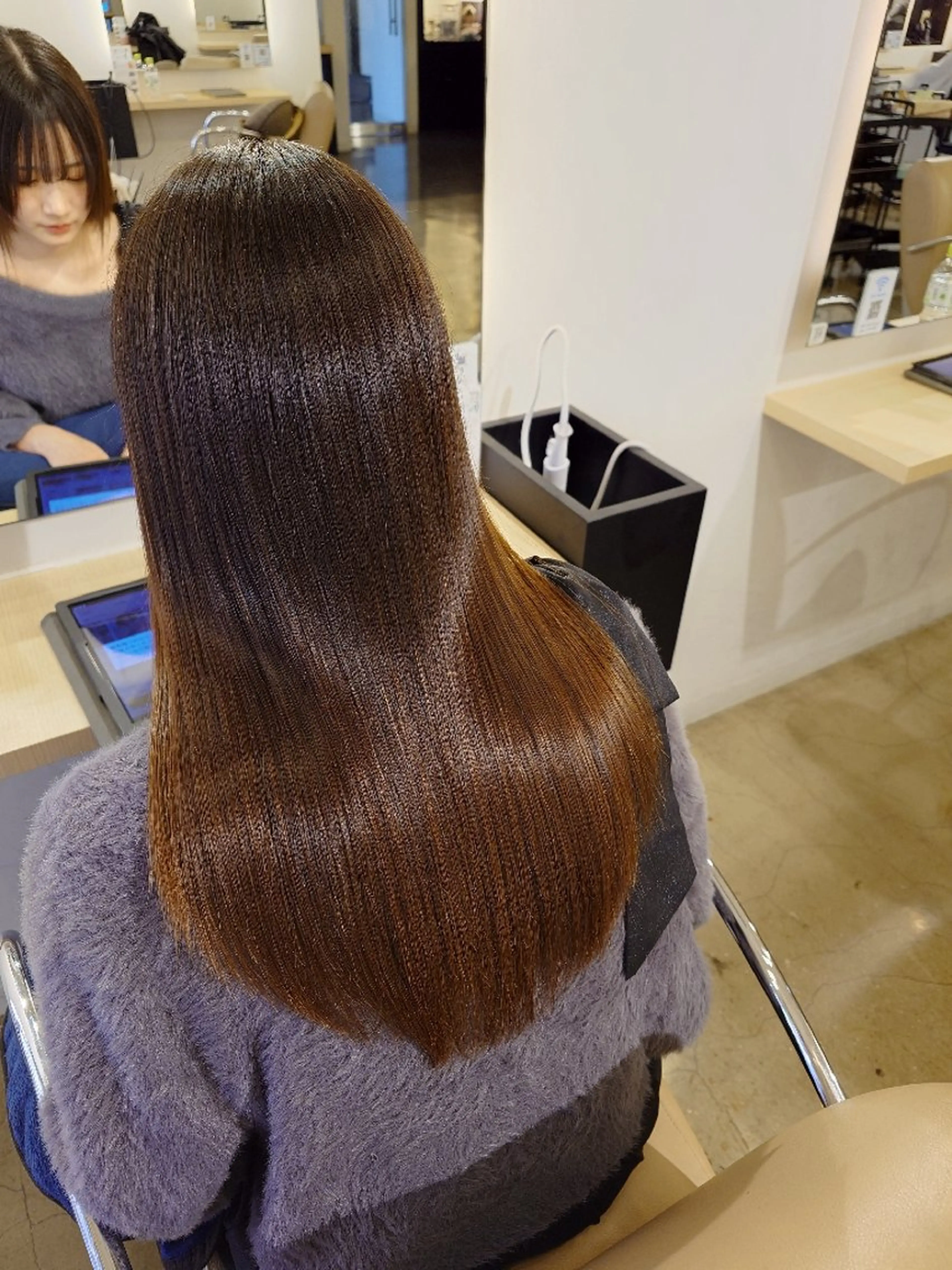 ロング カット 縮毛矯正 トリートメント 津田 祐輔のヘアスタイル