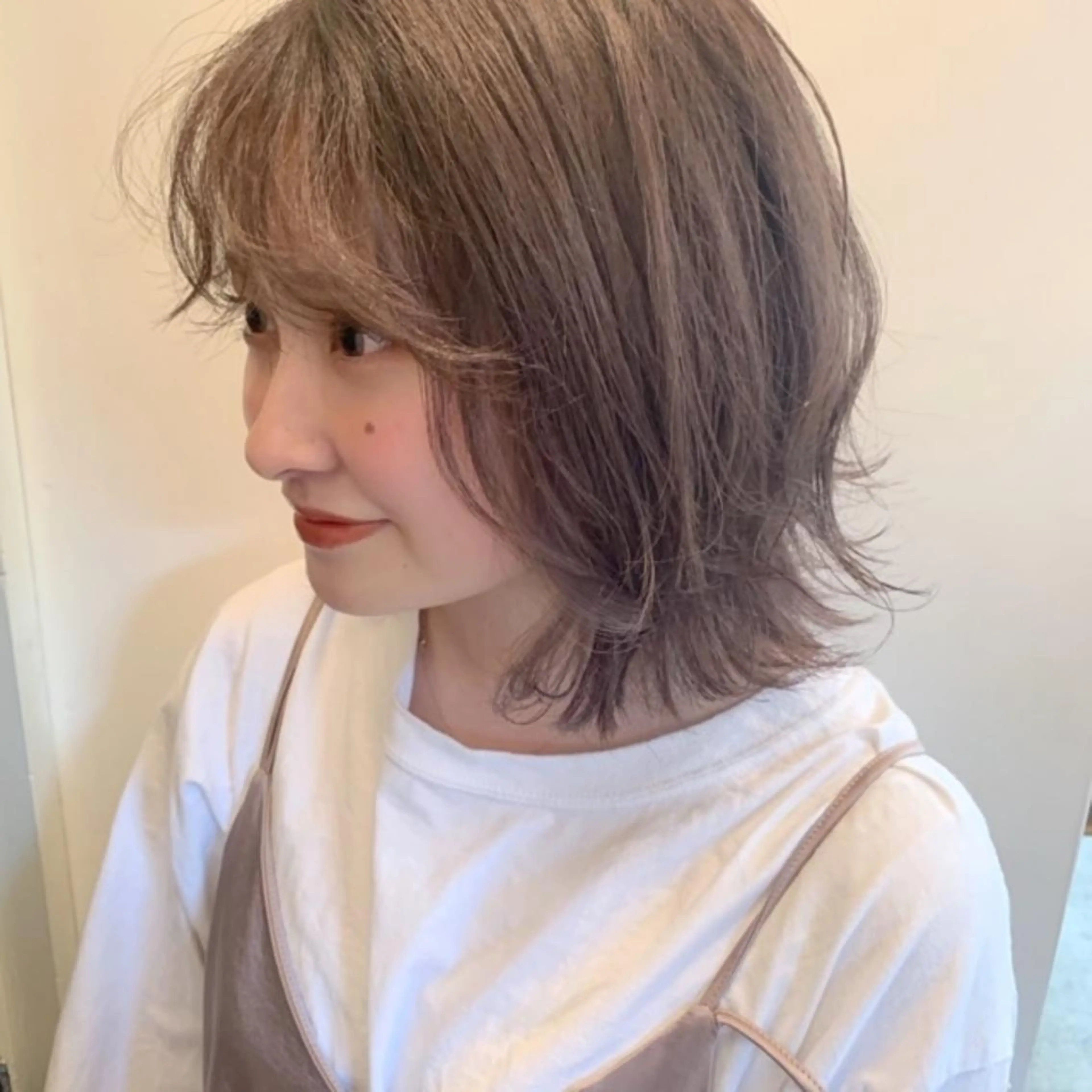 ミディアム カラー ベージュカラー ブリーチ park theSTANDARD所属・HARUKA ♡モデル募集中♡のヘアスタイル