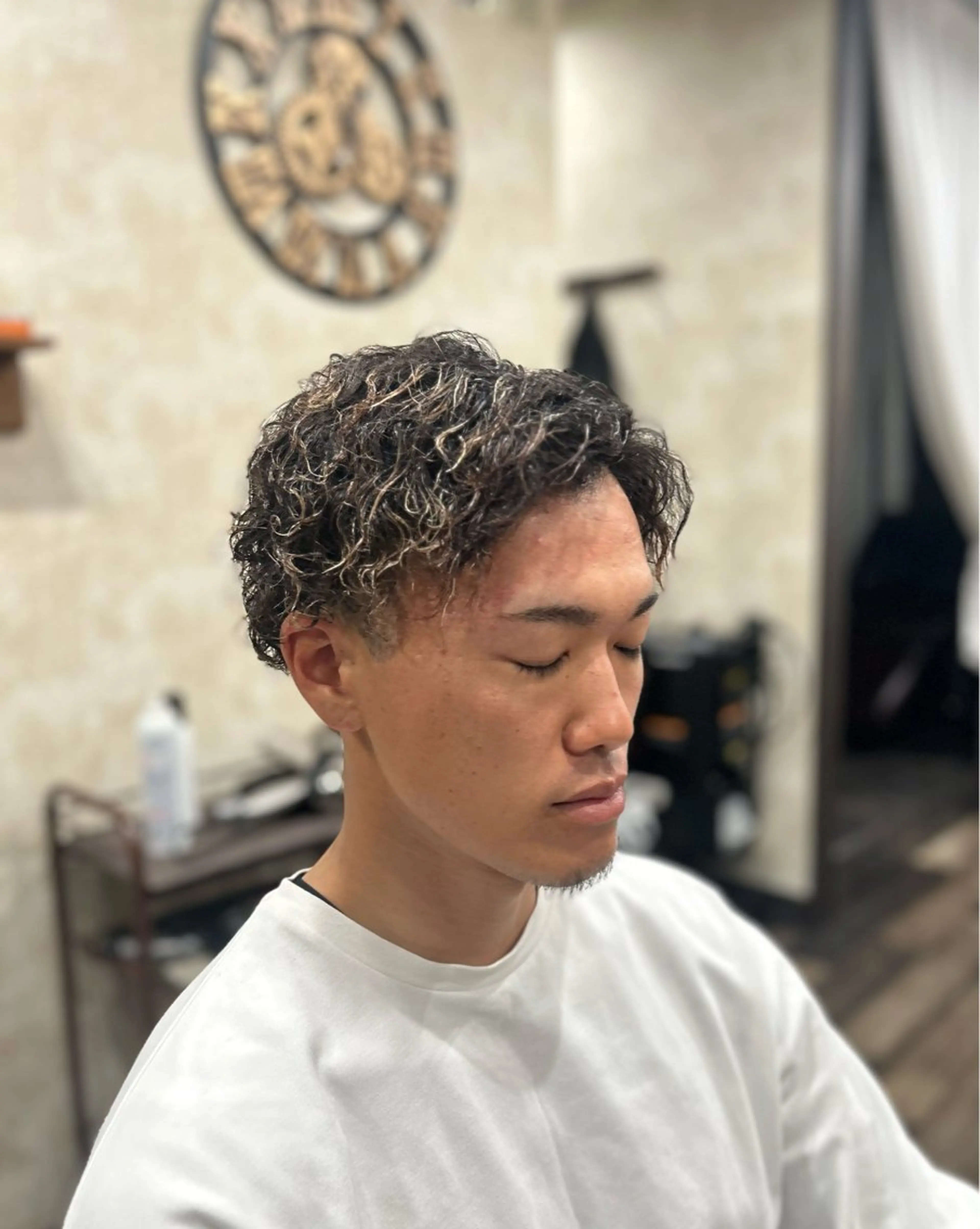 パーマ メンズ メンズパーマ ツイストスパイラルパーマ スパイラルパーマ カット パーマ メンズカット/ 雄大のヘアスタイル