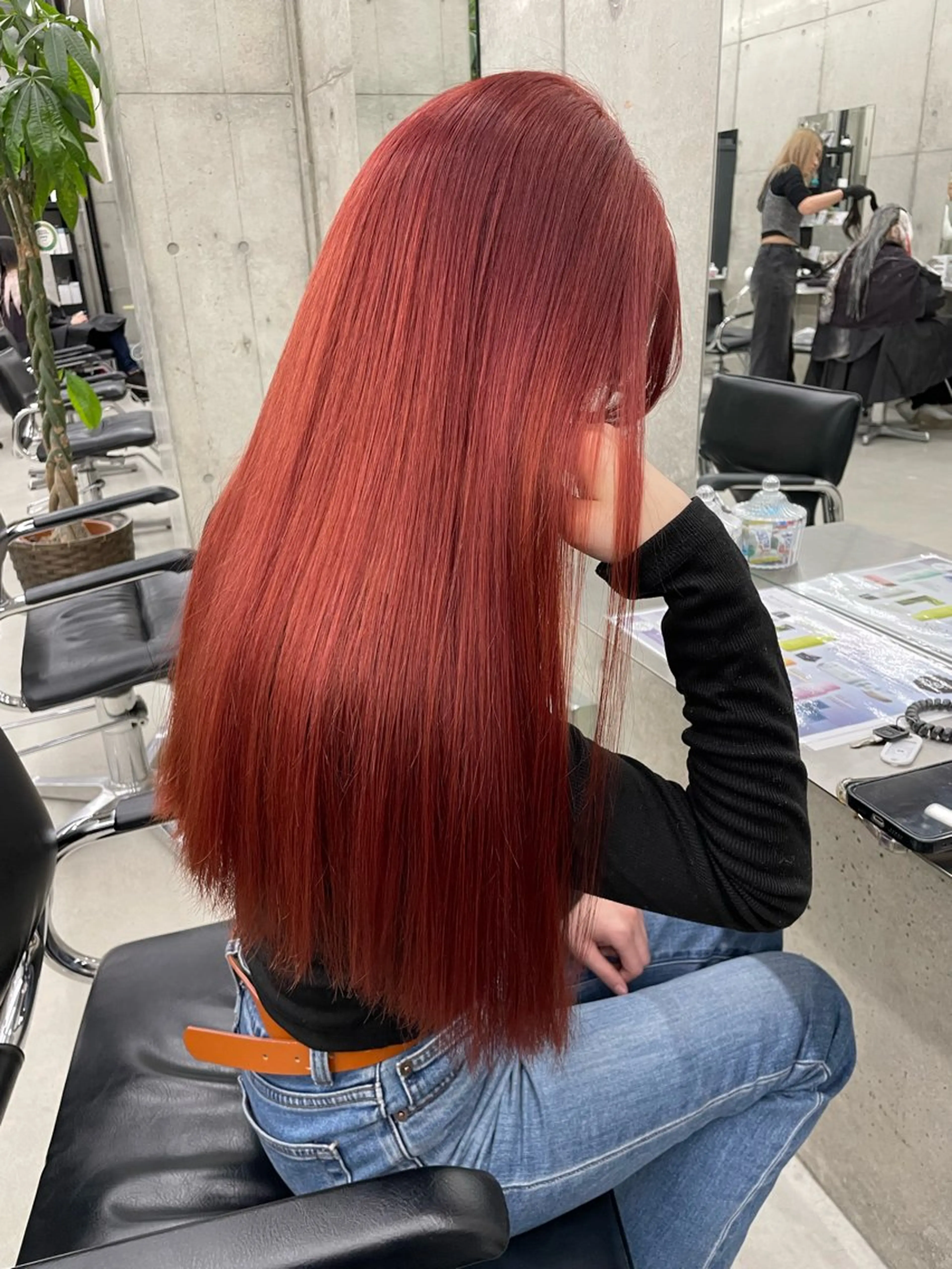 ロング LINOET名古屋所属・ダブルカラー🩶上村 純妃🩶名駅徒歩5分のヘアスタイル