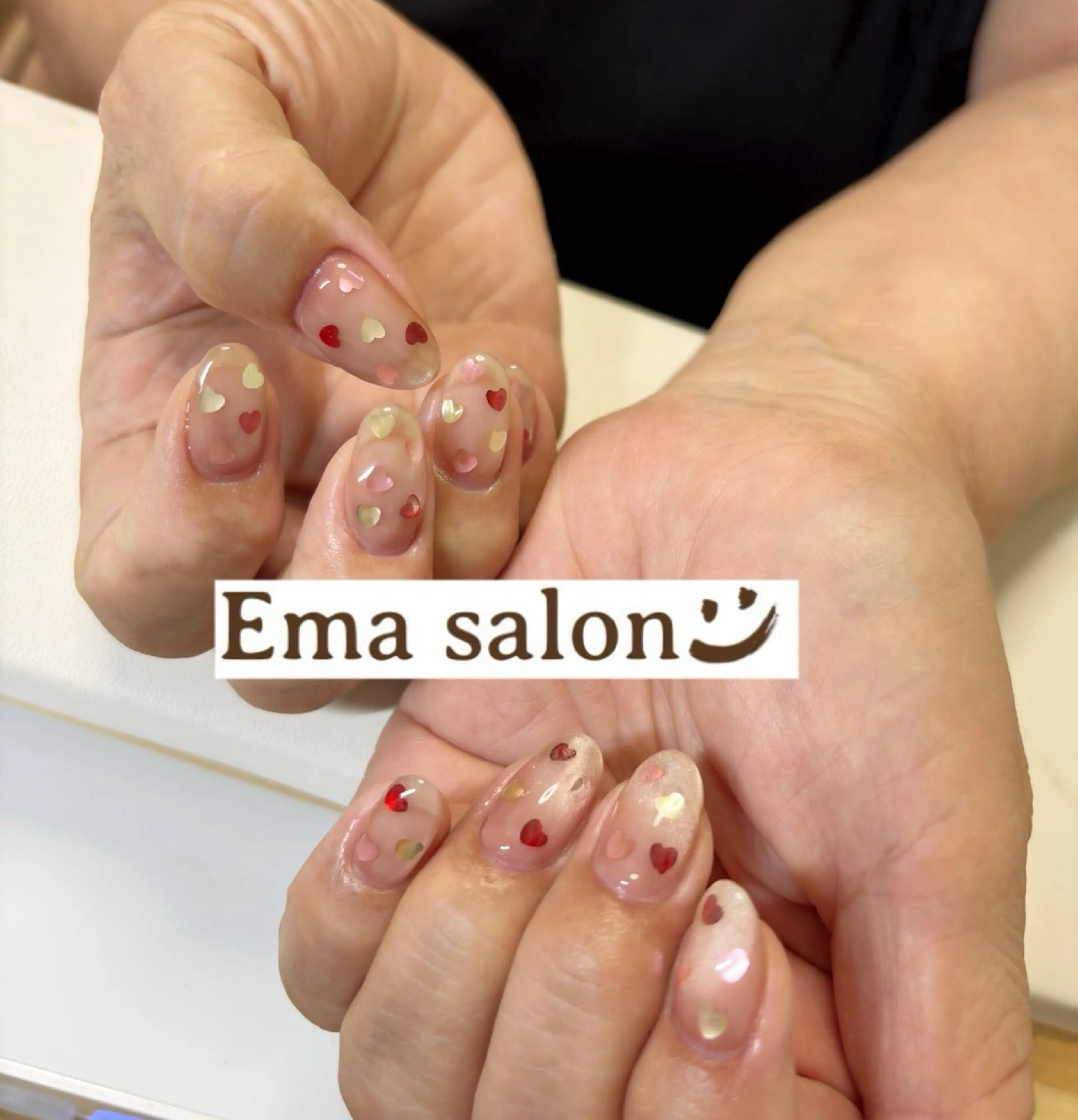 ネイル ハート マグネットネイル Ema salon所属・Ema salon hiromiのネイルデザイン