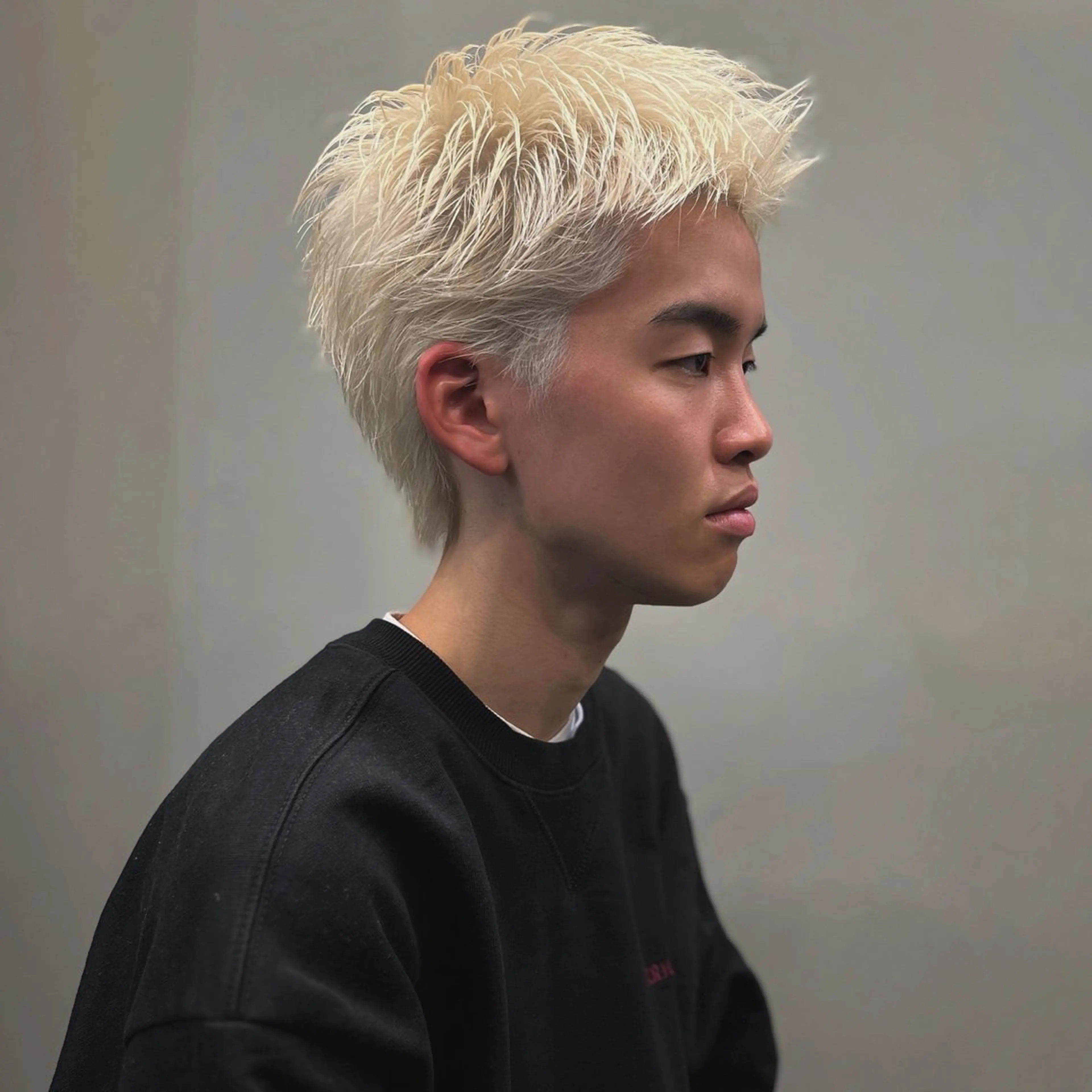 ショート メンズ スパイキーショート ショートヘア カット ヘアカラー トリートメント メンズ特化/パーマ/ メッシュ/竜成のヘアスタイル