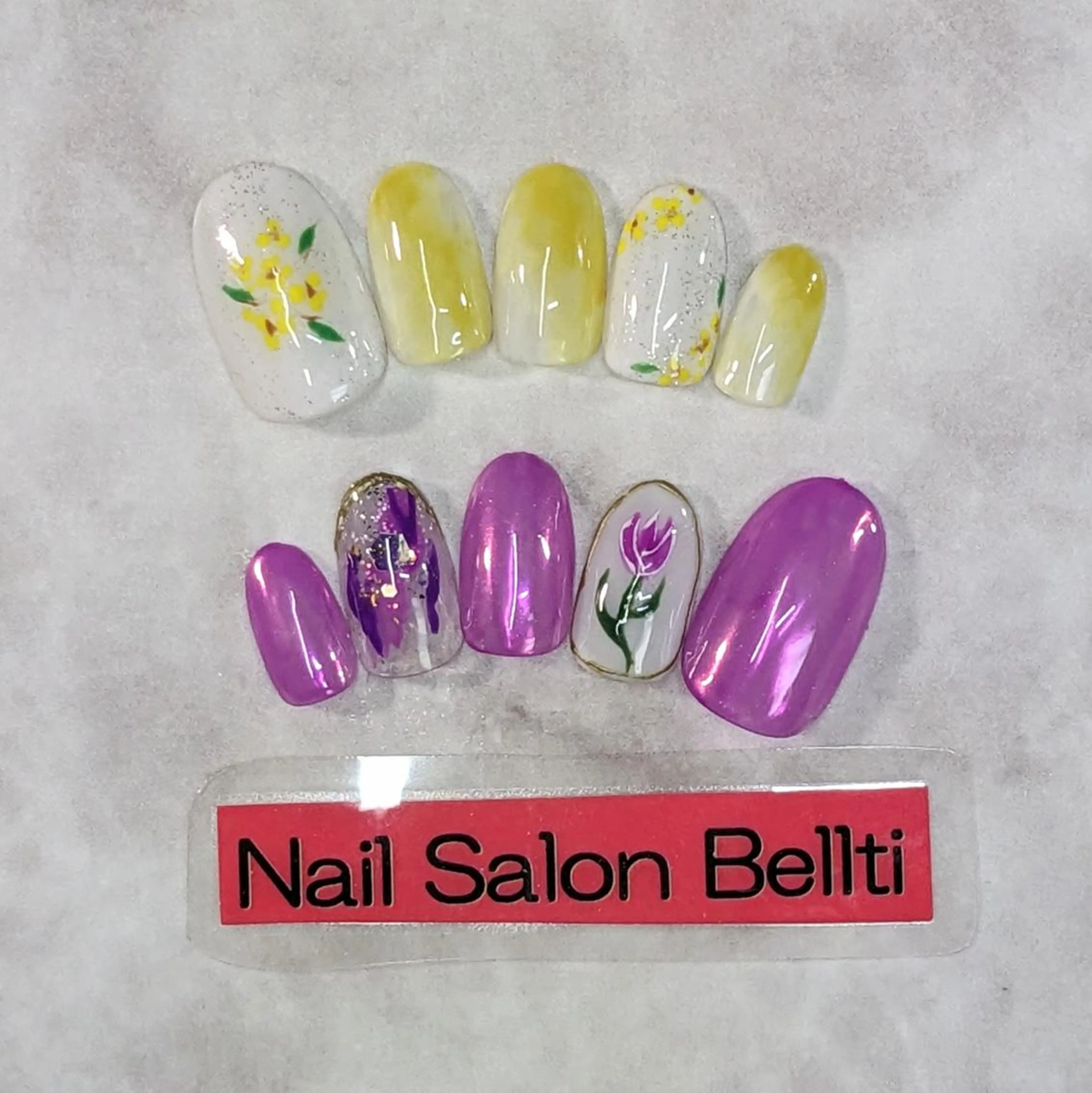 ネイル 春ネイル ハンドネイル ネイルサロンベルティ .keikoのネイルデザイン