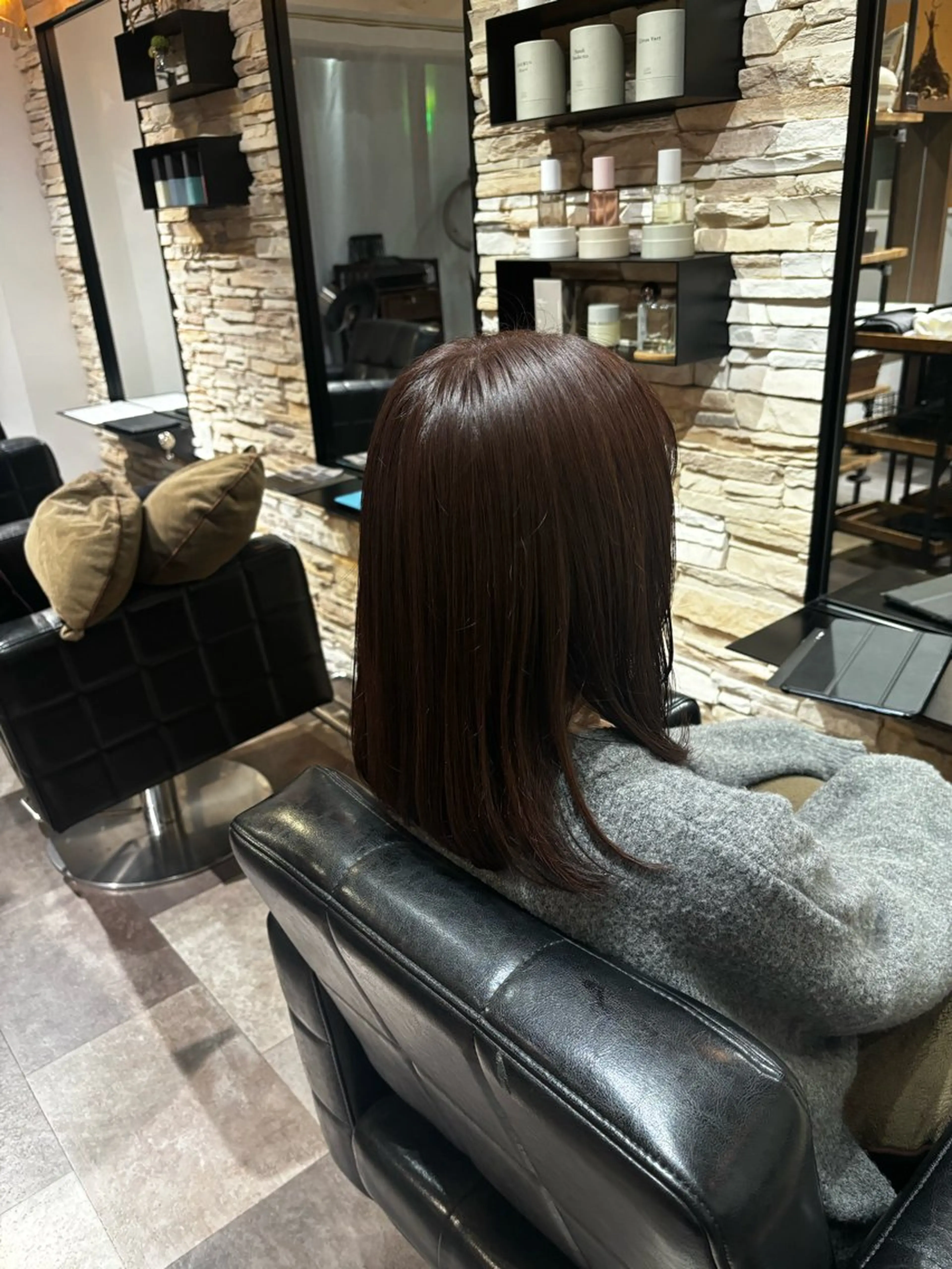 ミディアム カラー 透明感カラー レッドカラー カット ヘアカラー トリートメント 🍒サクラ🍒 /透明感カラー/艶髪のヘアスタイル