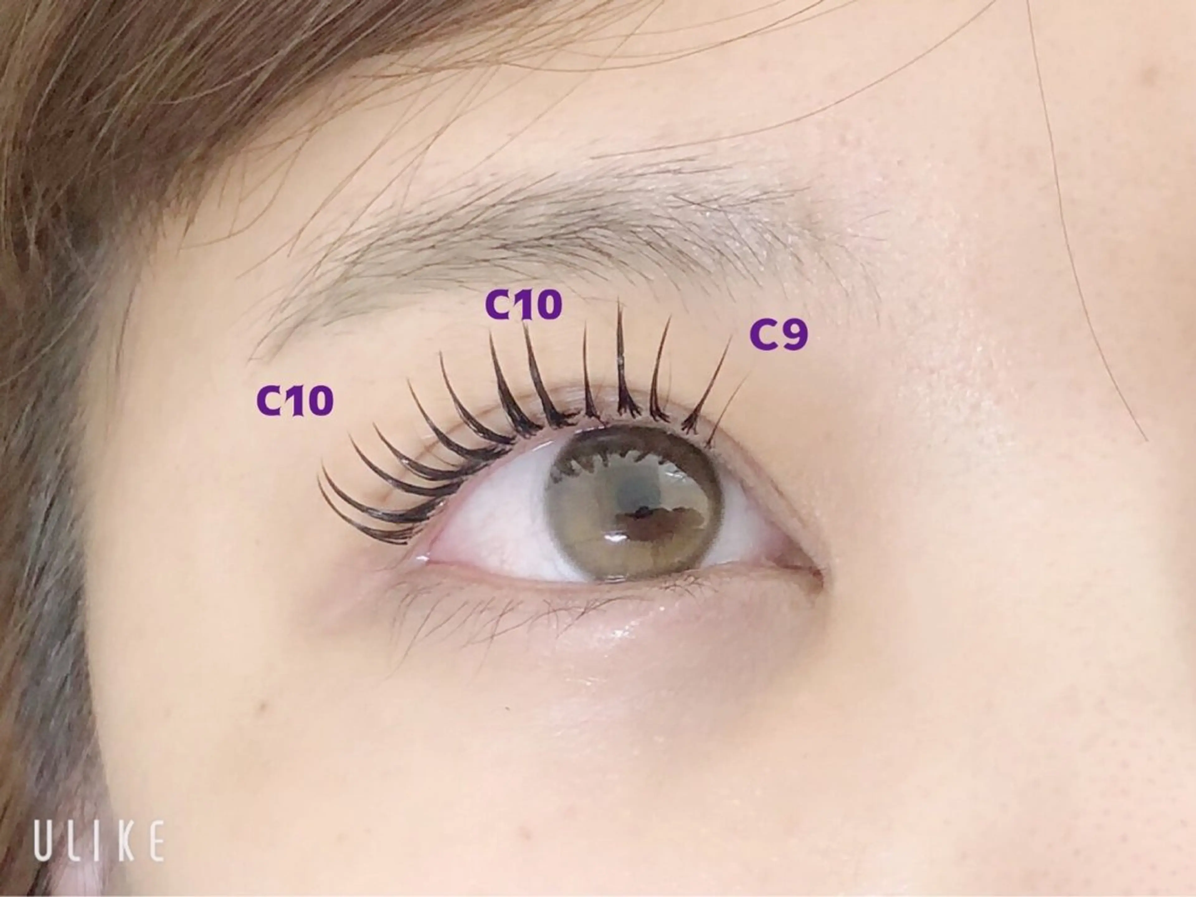 マツエク・マツパ フラットラッシュ Matsumoto Rikaのマツエク・マツパデザイン