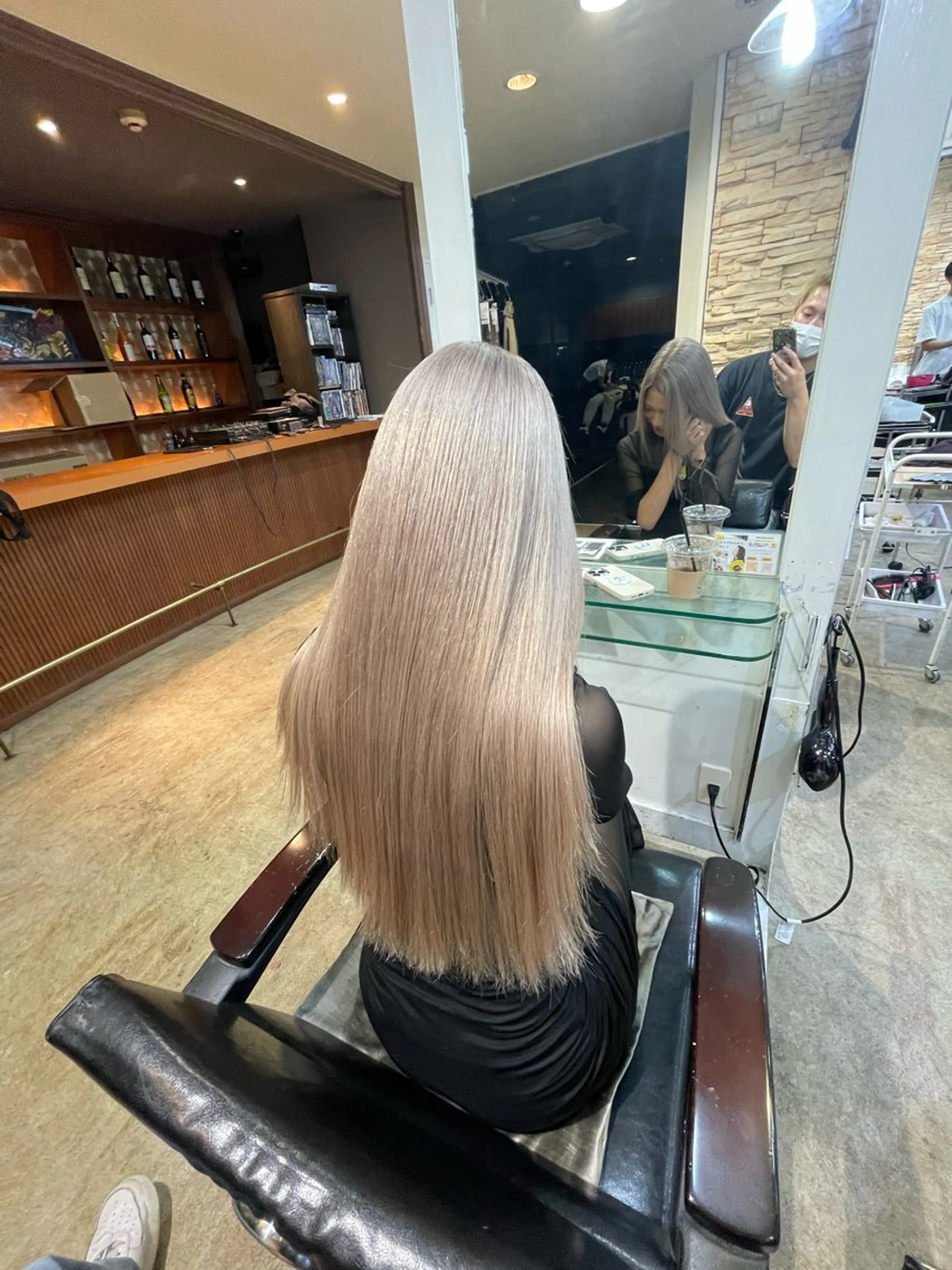 ロング カラー ベージュカラー ホワイトベージュ PSY【サイ】所属・PSY【サイ】 /池袋/RYUSEIのヘアスタイル