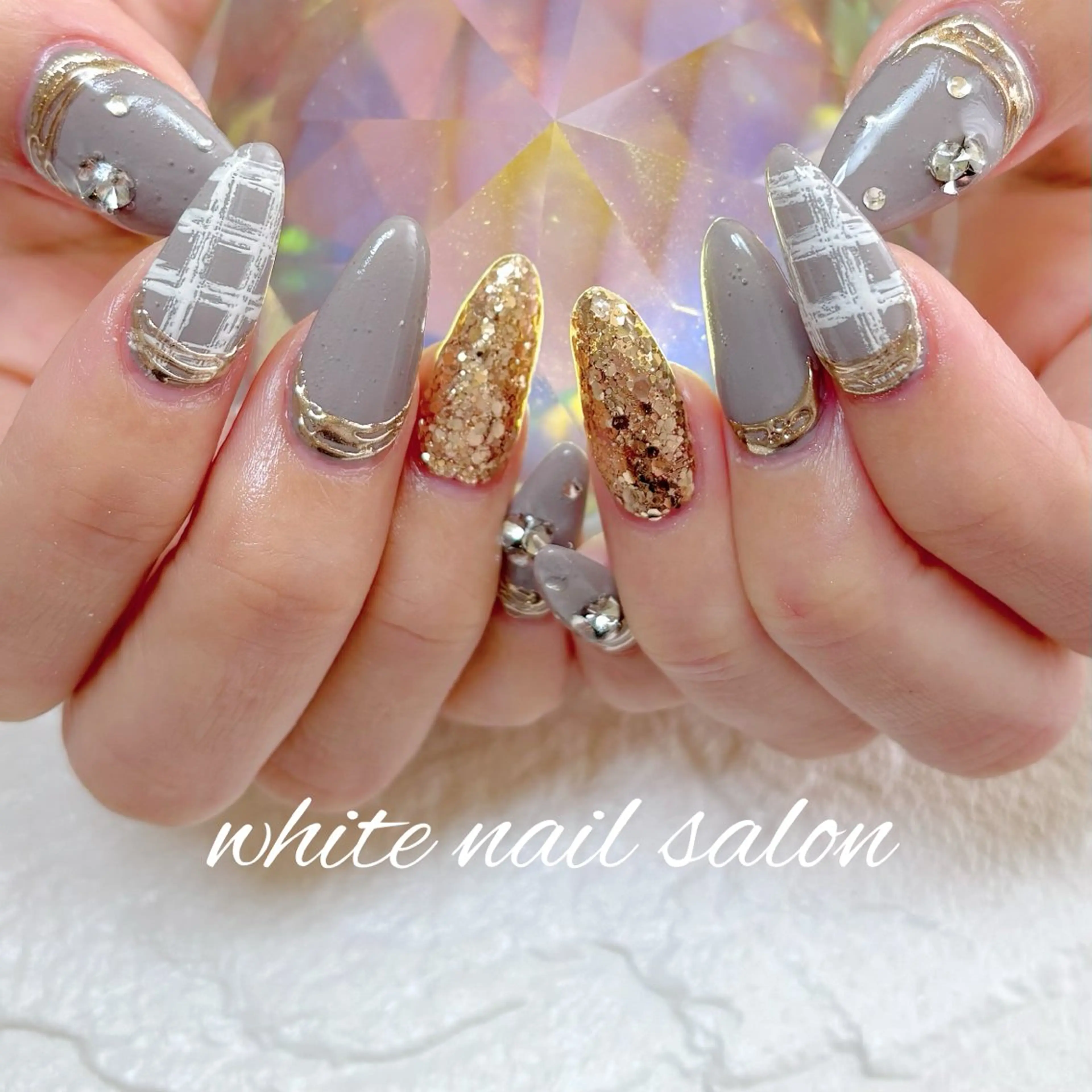 ネイル フットネイル 持ち込み ハンドネイル white nail salonのネイルデザイン