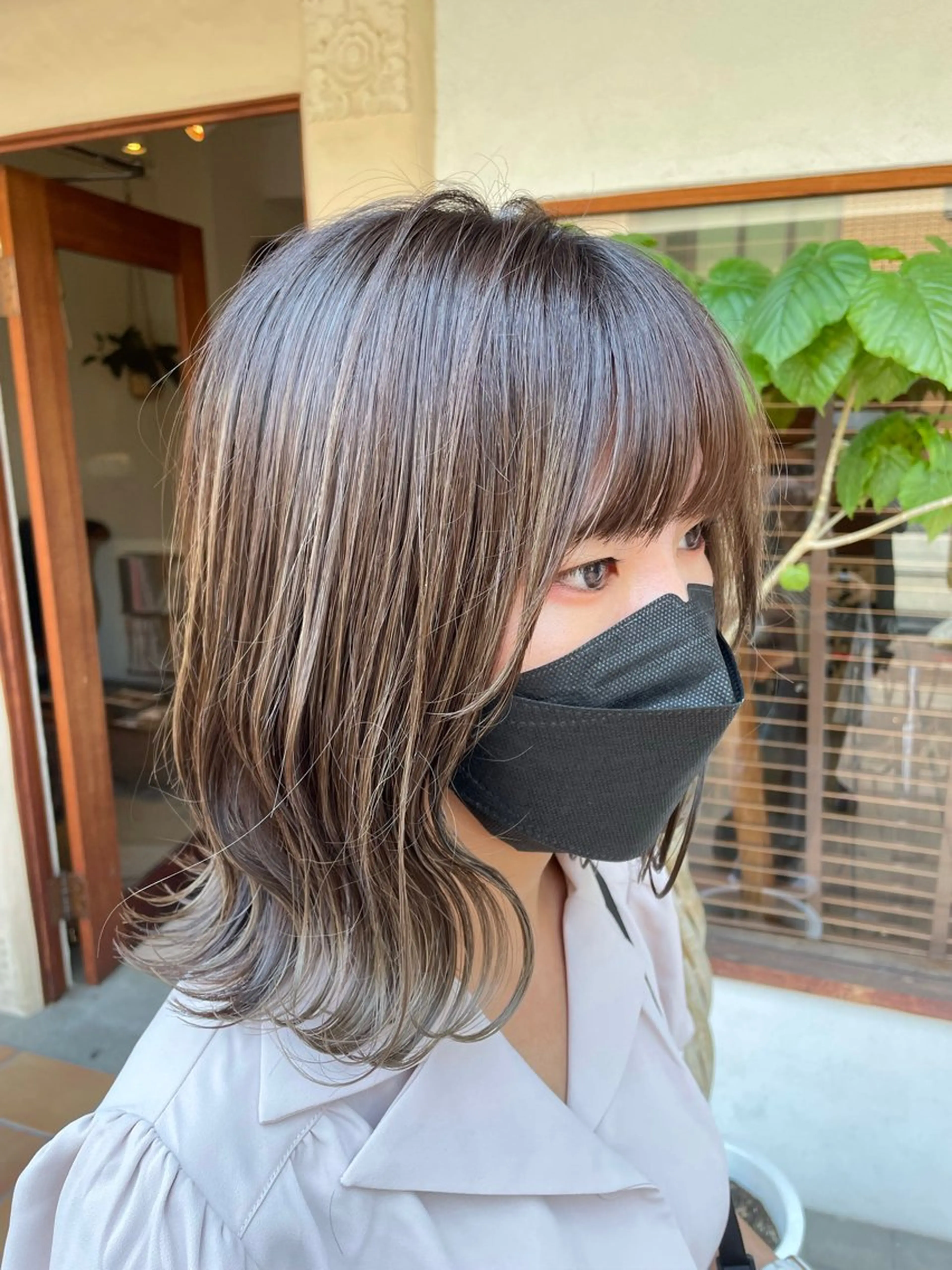 ミディアム カラー カット ヘアカラー トリートメント putri 副店長 岸本 拓真のヘアスタイル