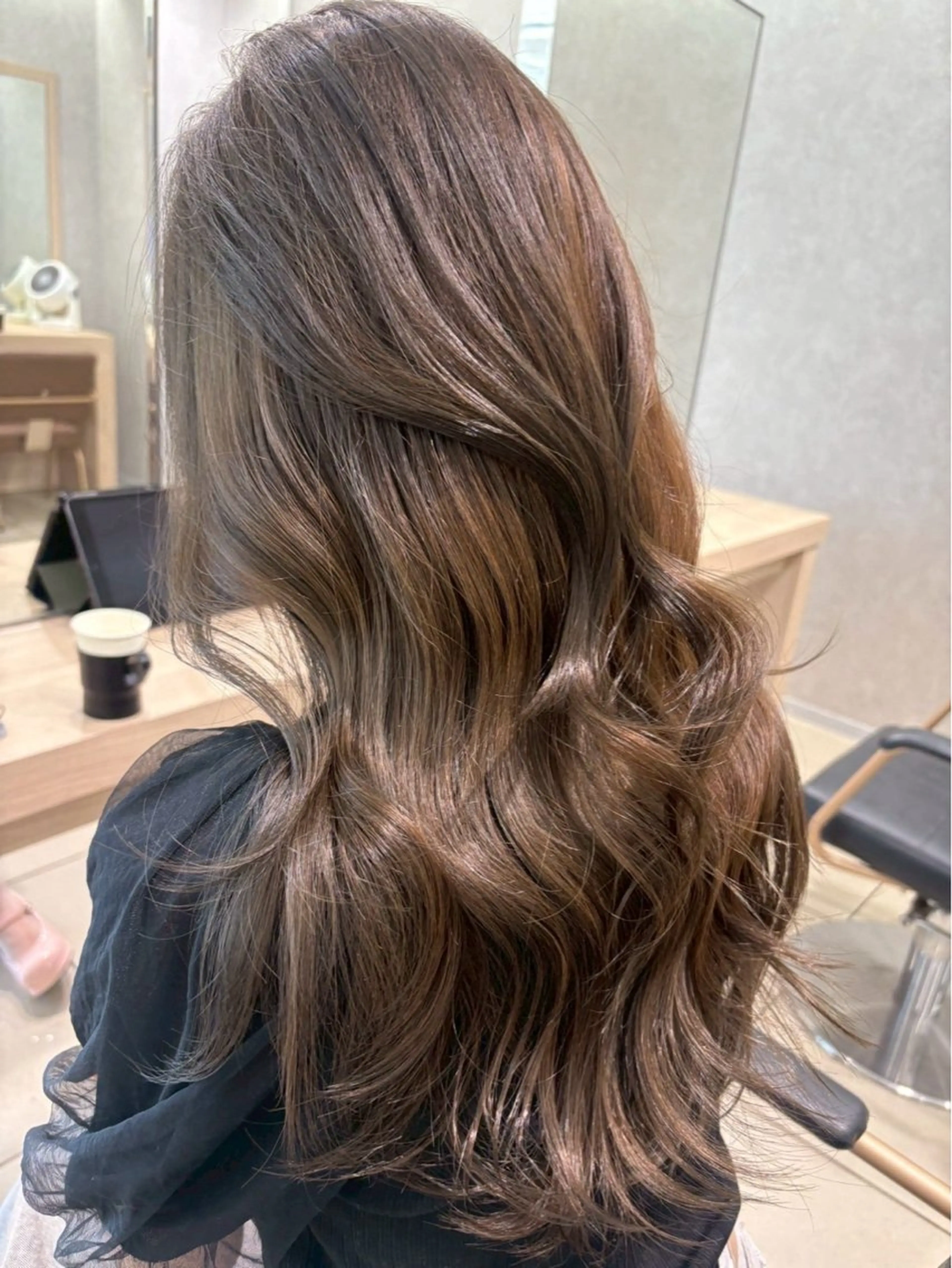 ロング ヘアカラー 【カラー/縮毛】༒ ふみのヘアスタイル