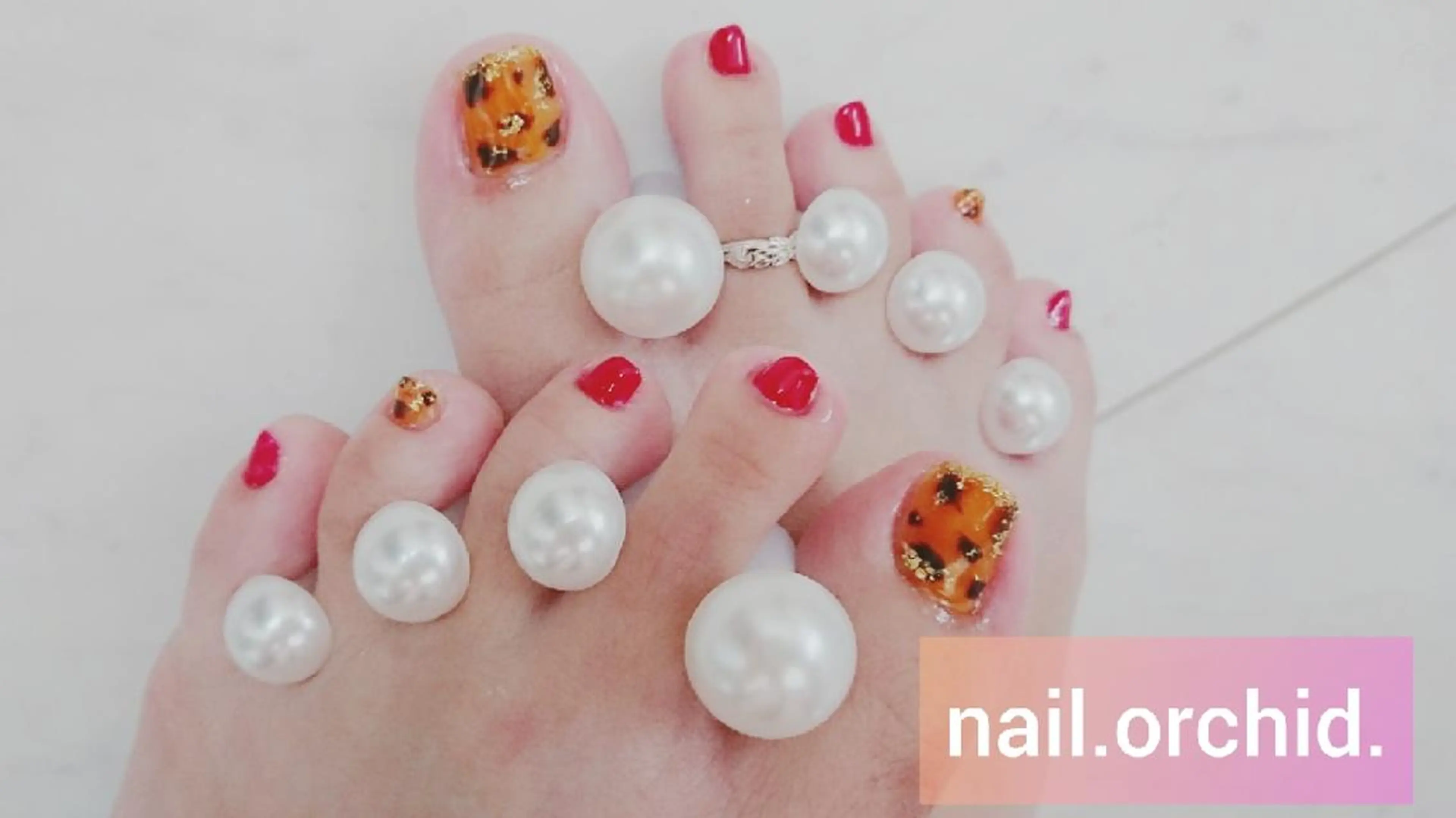 ネイル フットネイル orchid ♡オーキッドのネイルデザイン