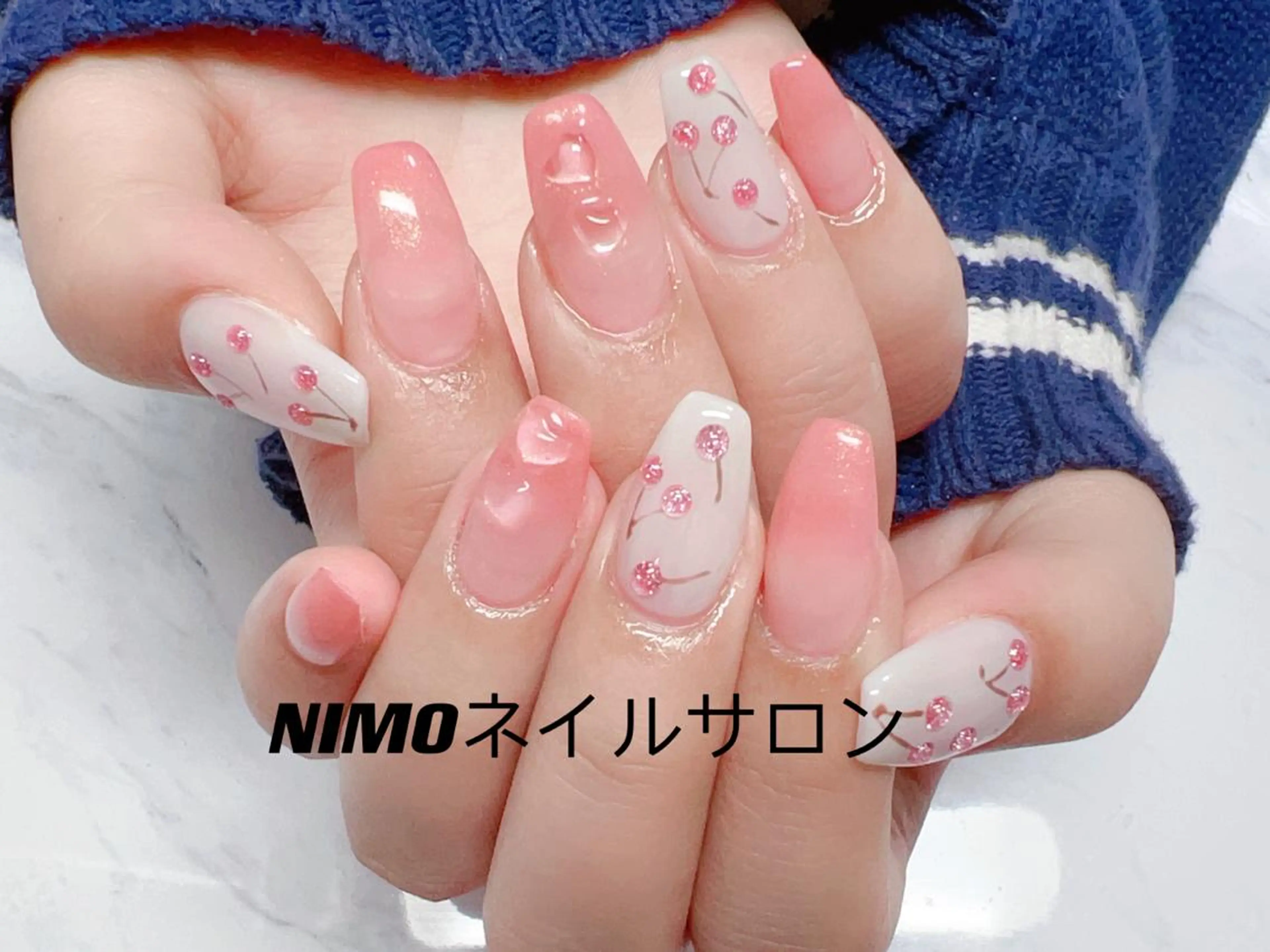 ショート カラー ネイル ハンドネイル ハンドケア NIMO ネイルサロンのネイルデザイン