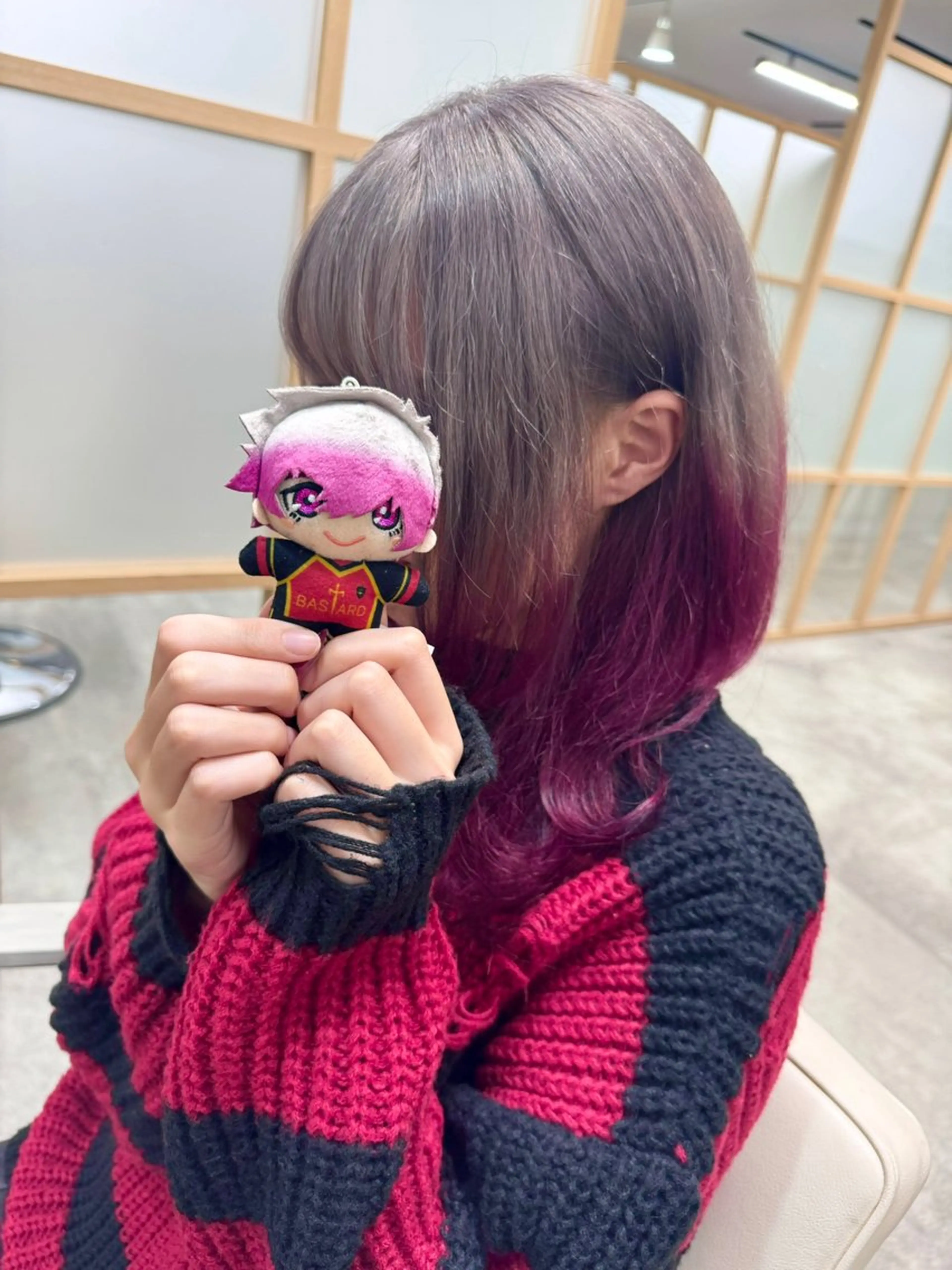 セミロング カラー ヘアアレンジ ヘアカラー トリートメント S.BLOOM 川崎 翔哉のヘアスタイル