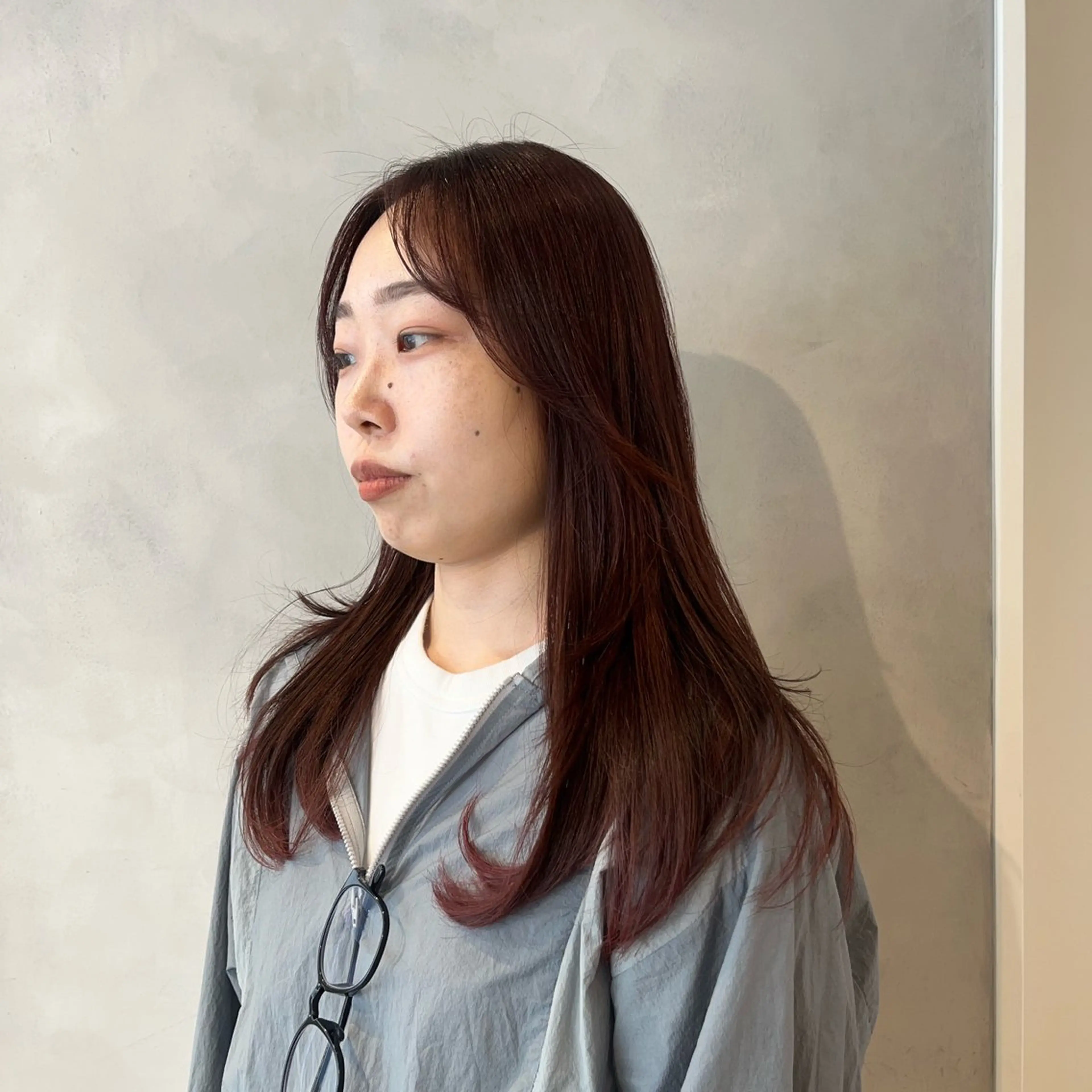 セミロング カット ヘアカラー トリートメント ボブ/ベージュ/ パーマ🪿近森ゆいのヘアスタイル