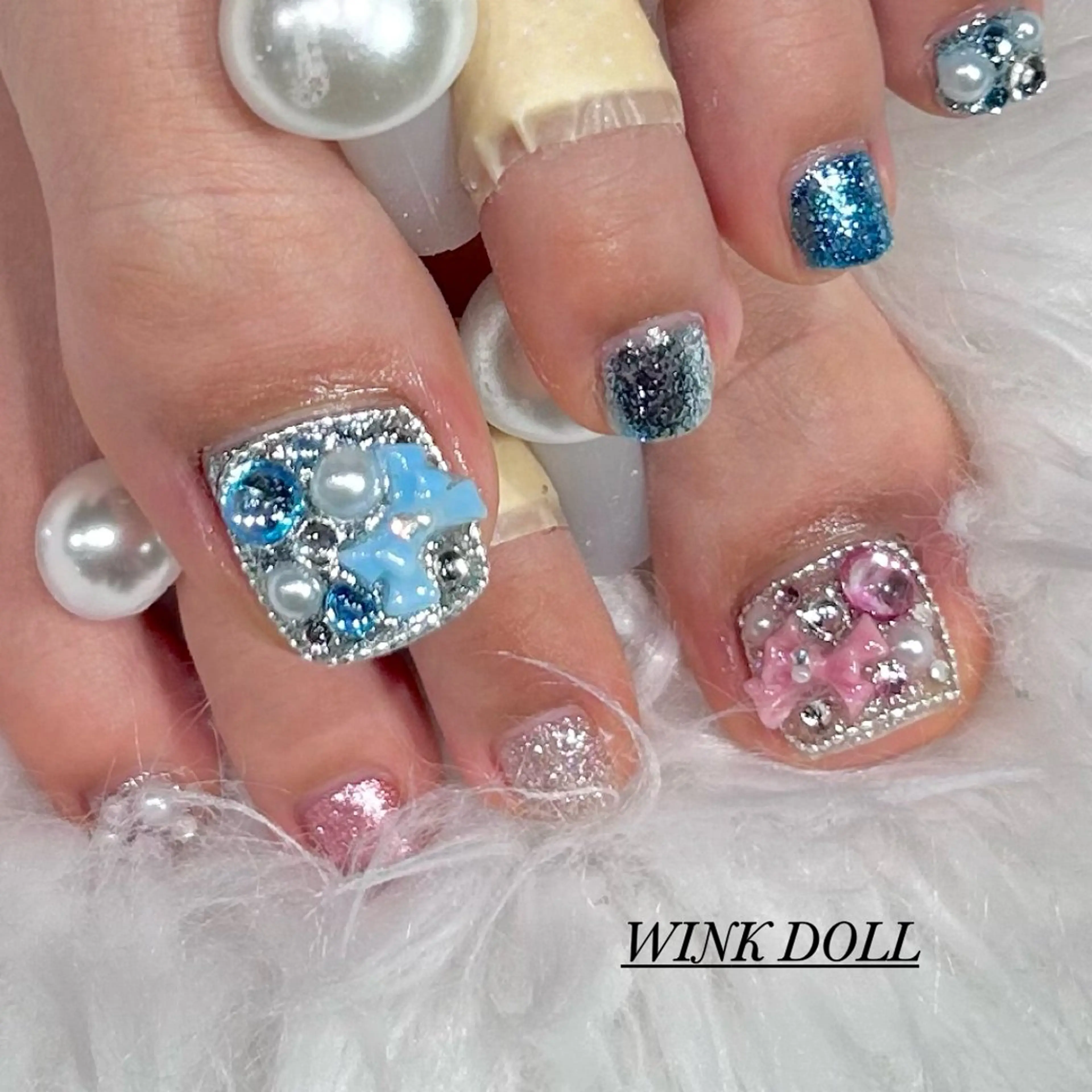 ネイル フットネイル WINK DOLL所属・WINK DOLL 🌹MIRAIのネイルデザイン
