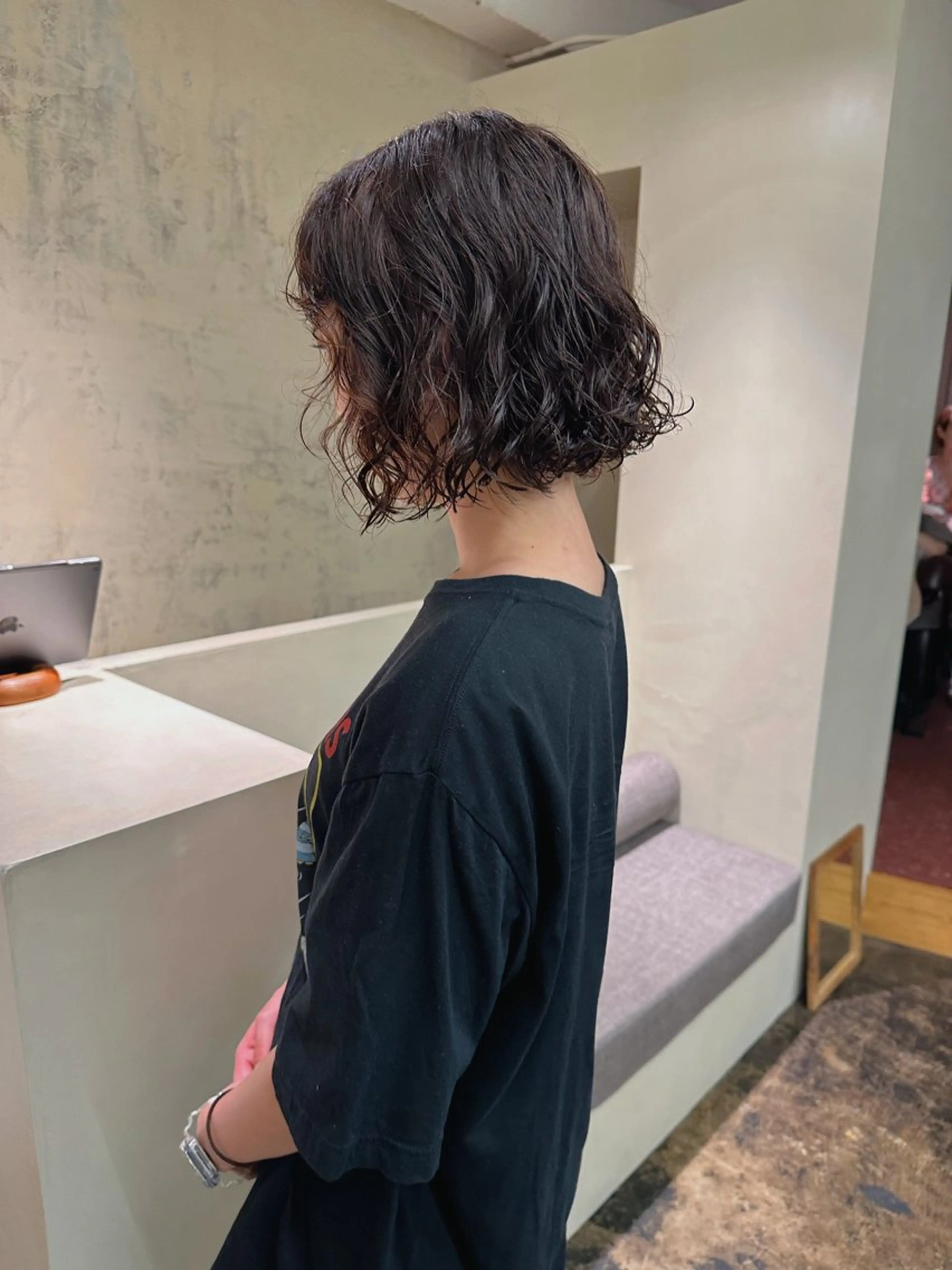 ショート パーマ カット パーマ yupi🐈‍⬛ レイヤー/パーマのヘアスタイル