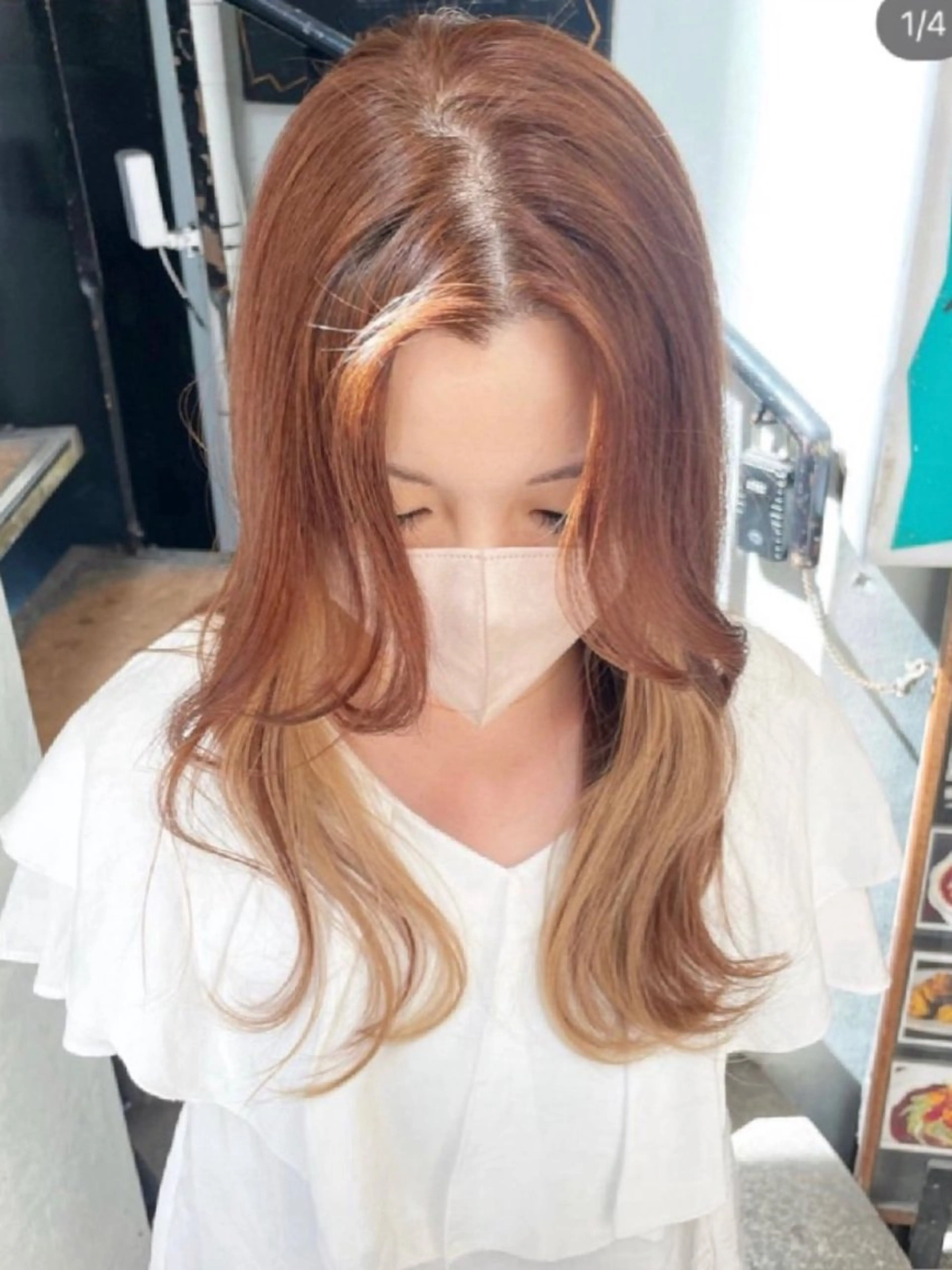 ミディアム キリカ新宿所属・ブリーチ/ エクステ/レイヤーのヘアスタイル