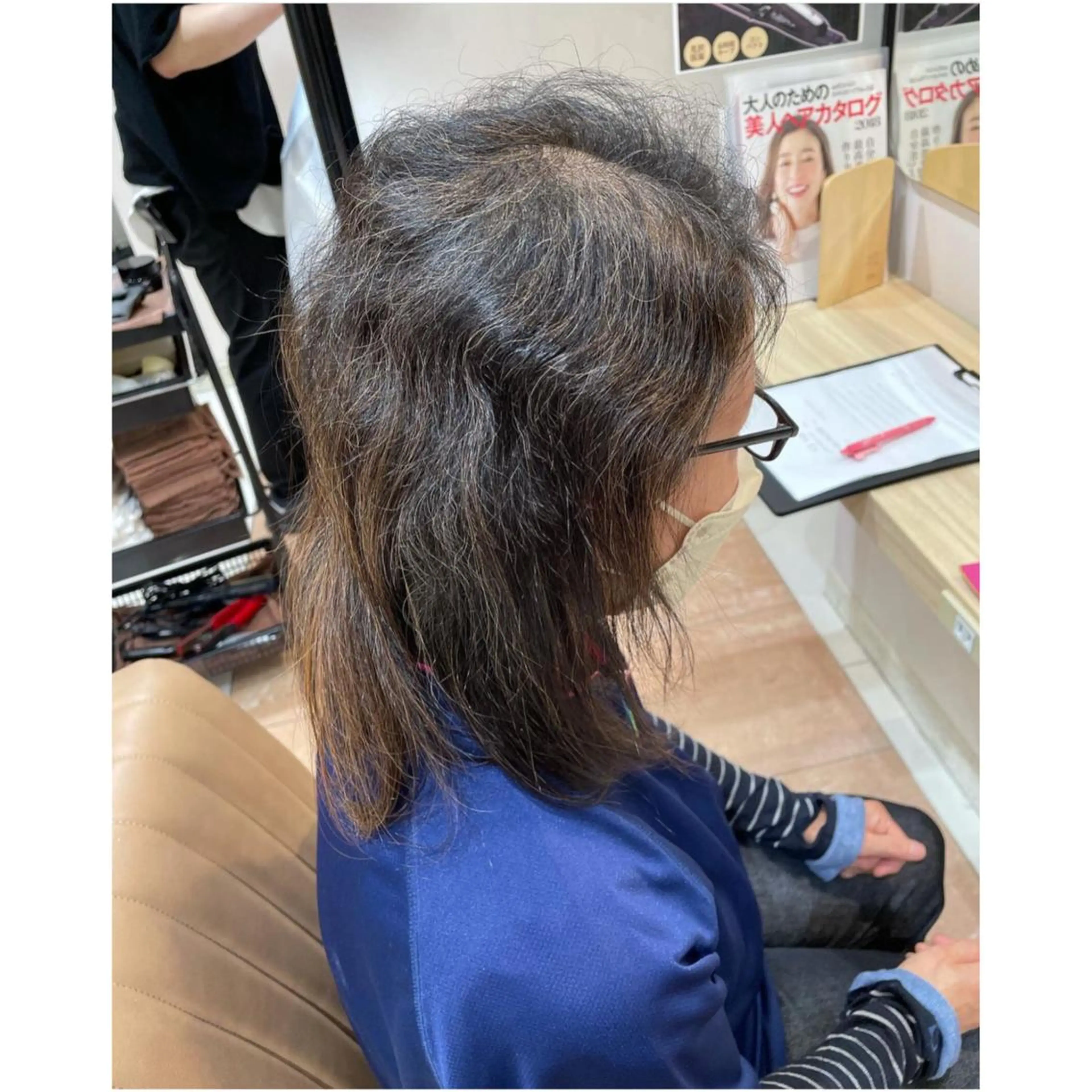 ミディアム パーマ 韓国ヘア 🎀中川綾乃🎀のヘアスタイル