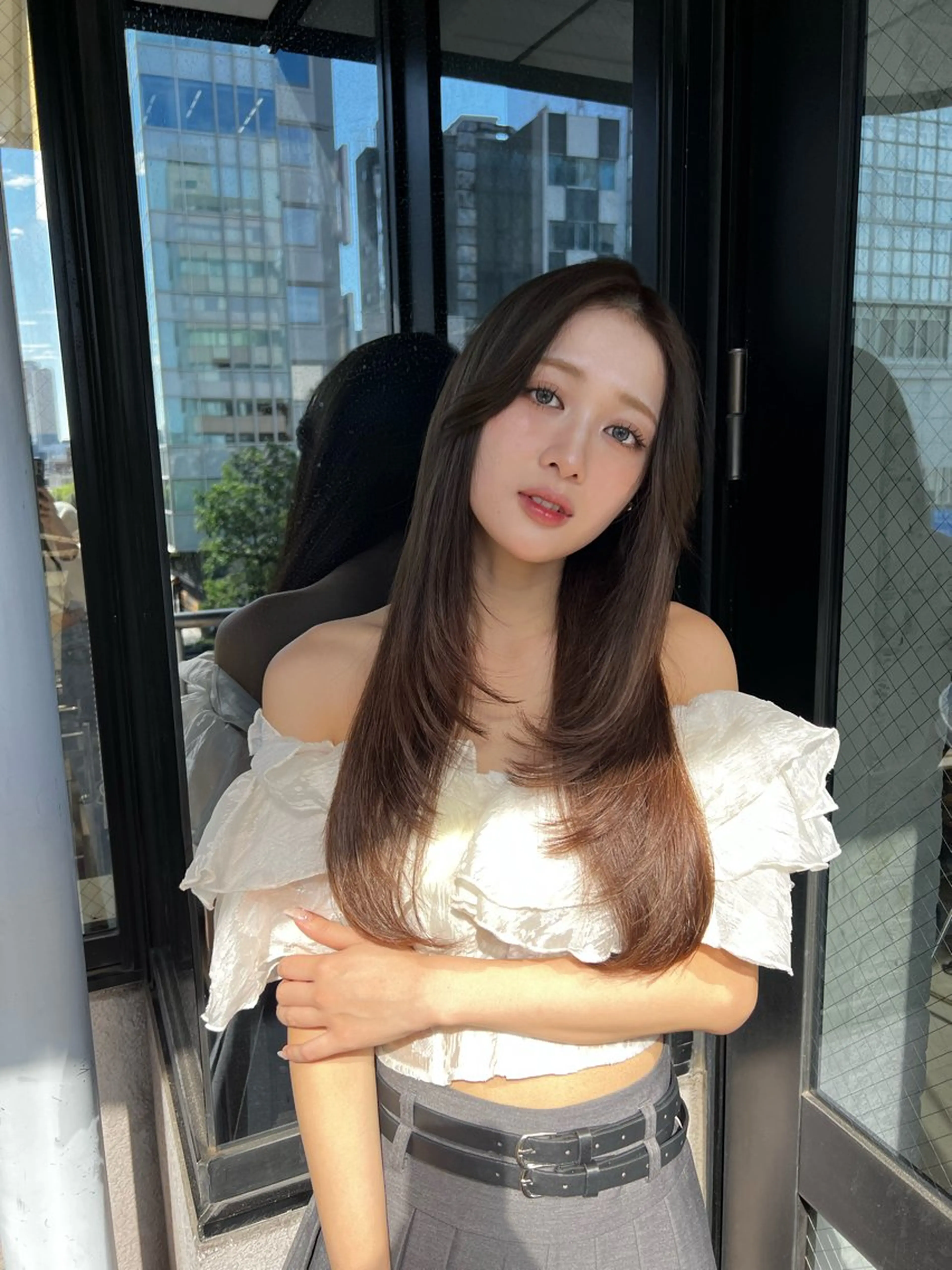 ロング 映える顔まわり/前髪 特化 💗 ユキマのヘアスタイル